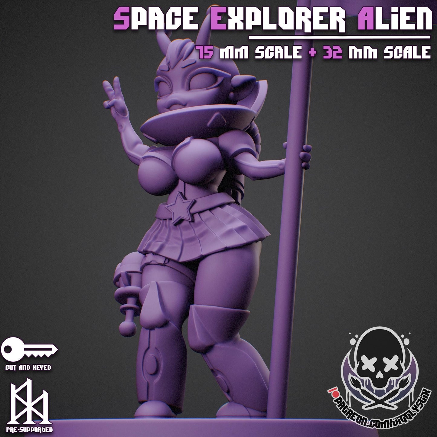 Space Explorer Alien Miniature | Jigglystix