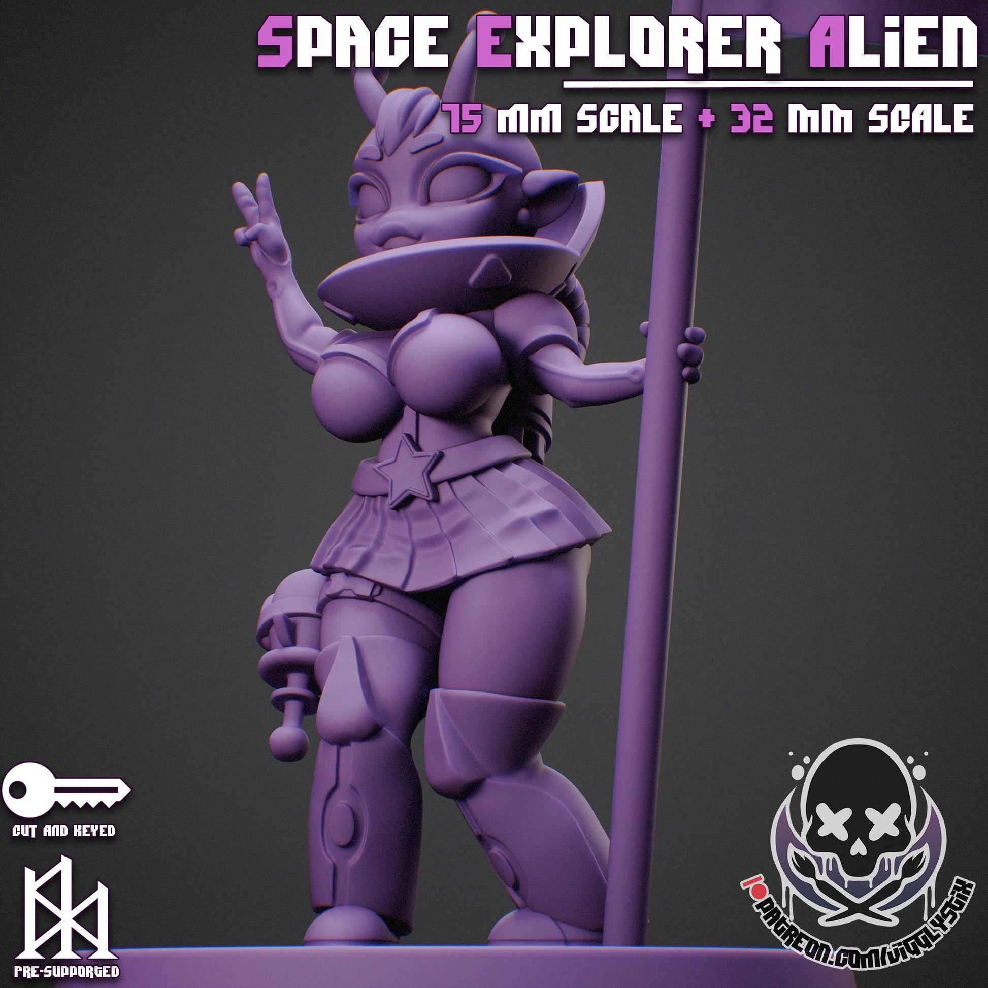 Space Explorer Alien Miniature | Jigglystix