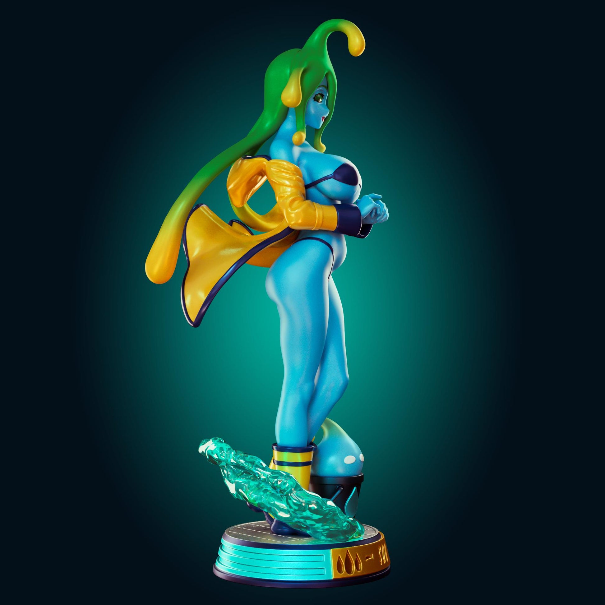 Slime Girl Model Kit | 3D Resin Printed Figurine | Officer Rhu