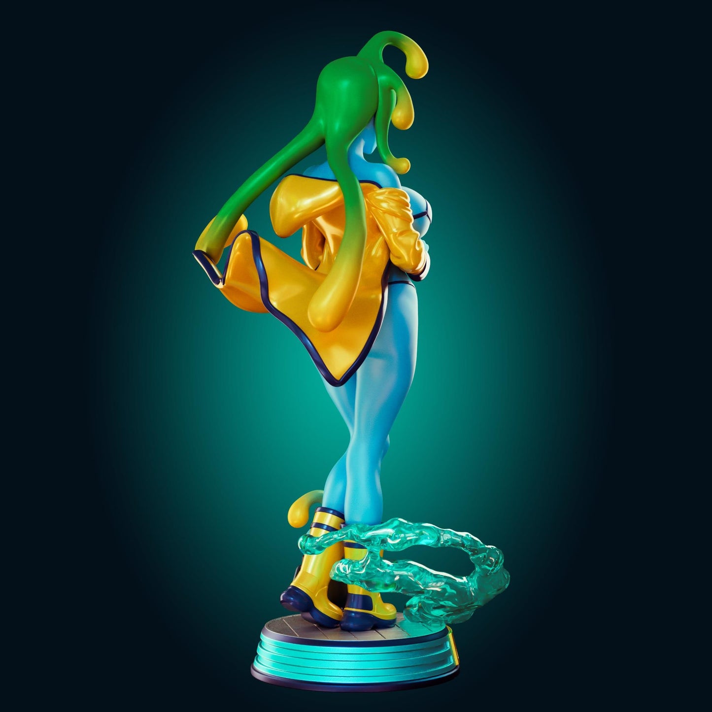 Slime Girl Model Kit | 3D Resin Printed Figurine | Officer Rhu