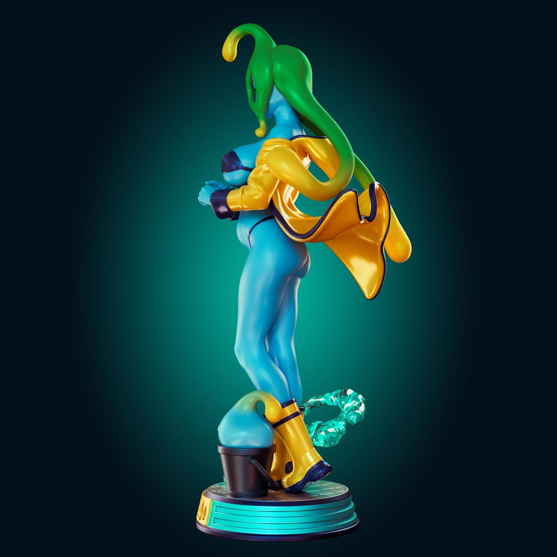 Slime Girl Model Kit | 3D Resin Printed Figurine | Officer Rhu