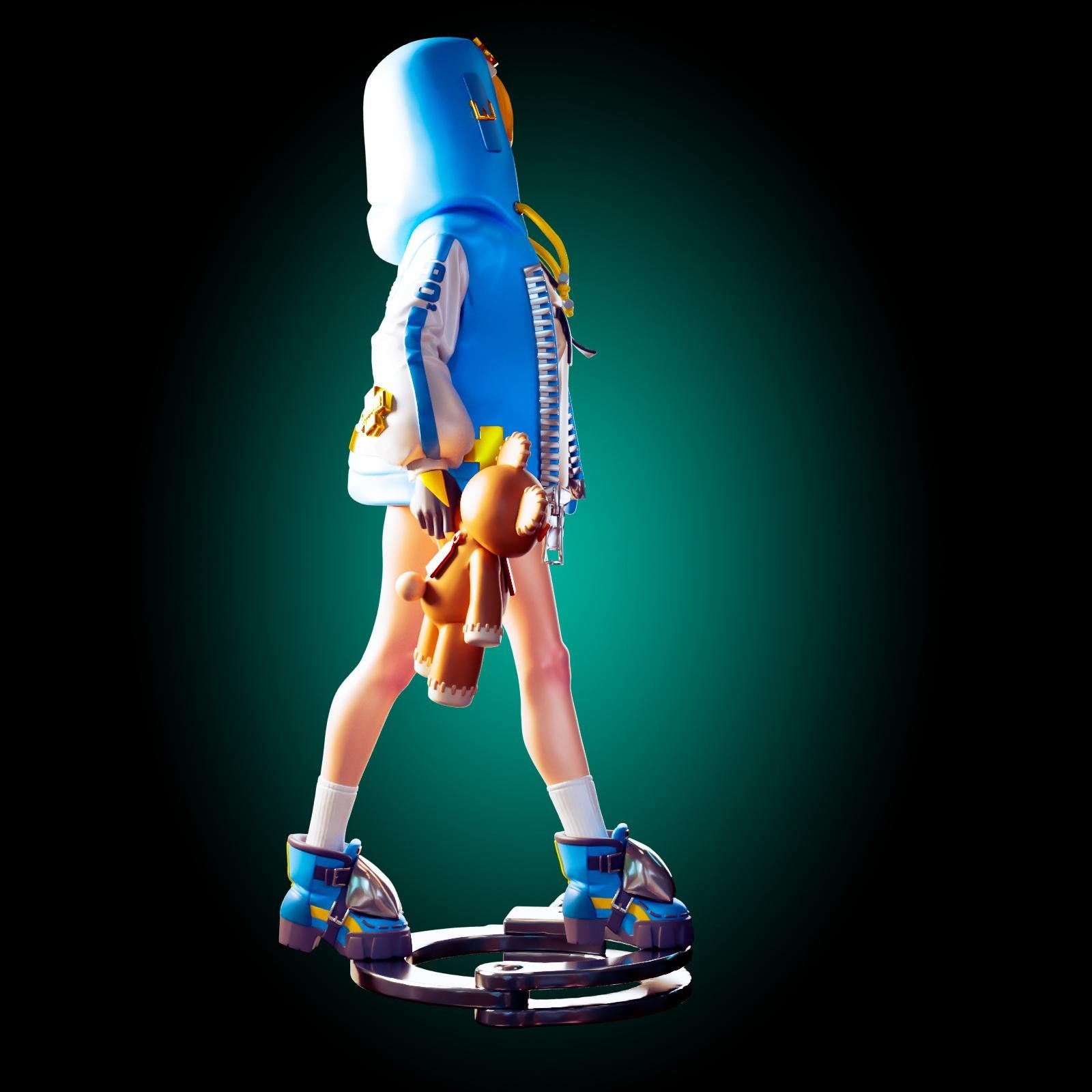 Bounty Hunter Pin Up Model Kit | 3D Resin Printed Figurine | Officer Rhu