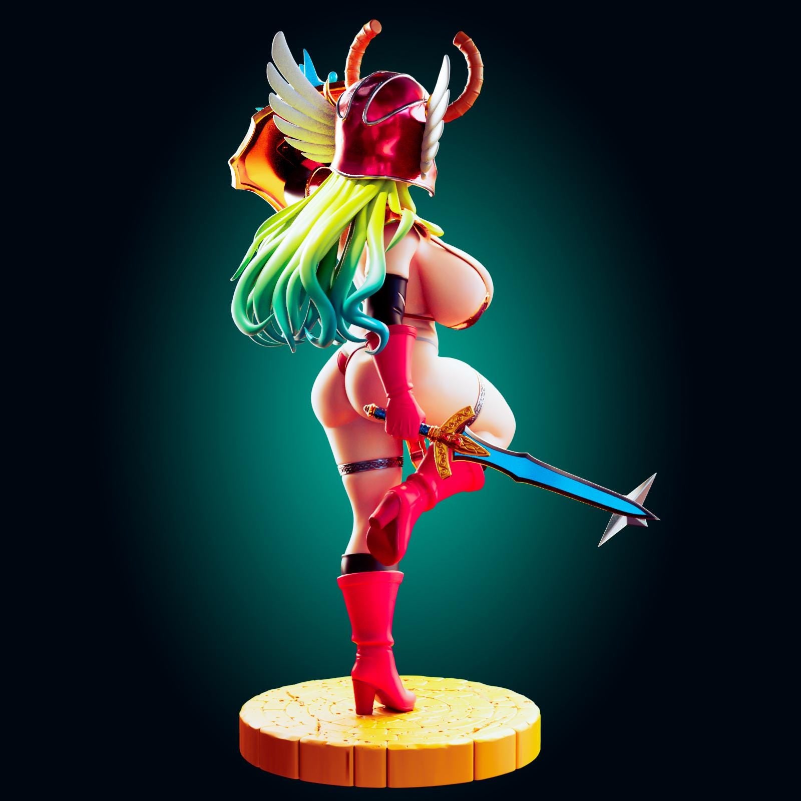 Aztec Warrior Girl Pin Up Model Kit | 3D Resin Printed Figurine | Officer Rhu