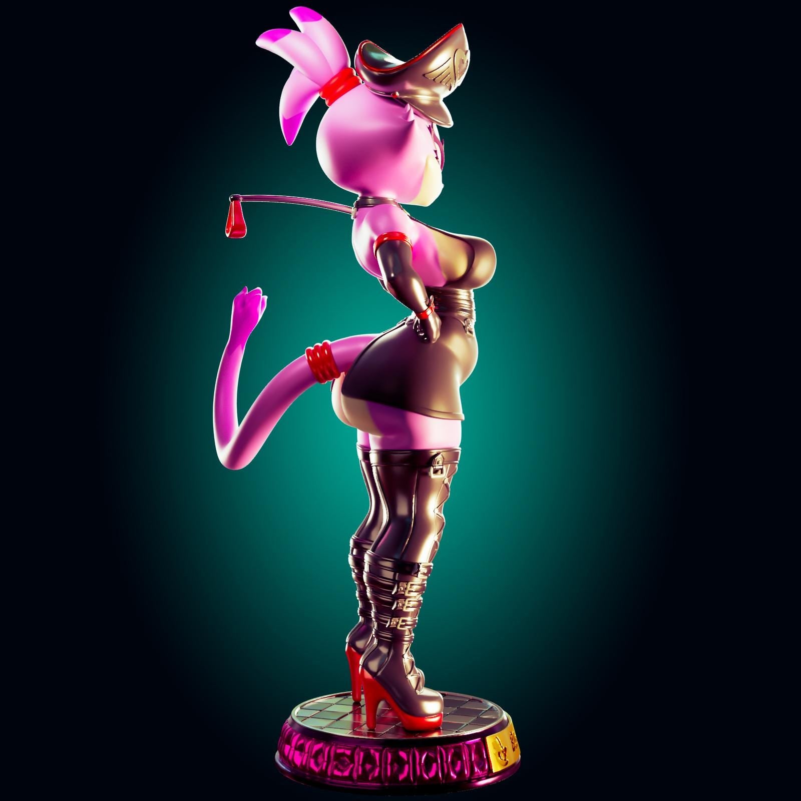 Goth Cat Model Kit | 3D Resin Printed Figurine | Officer Rhu