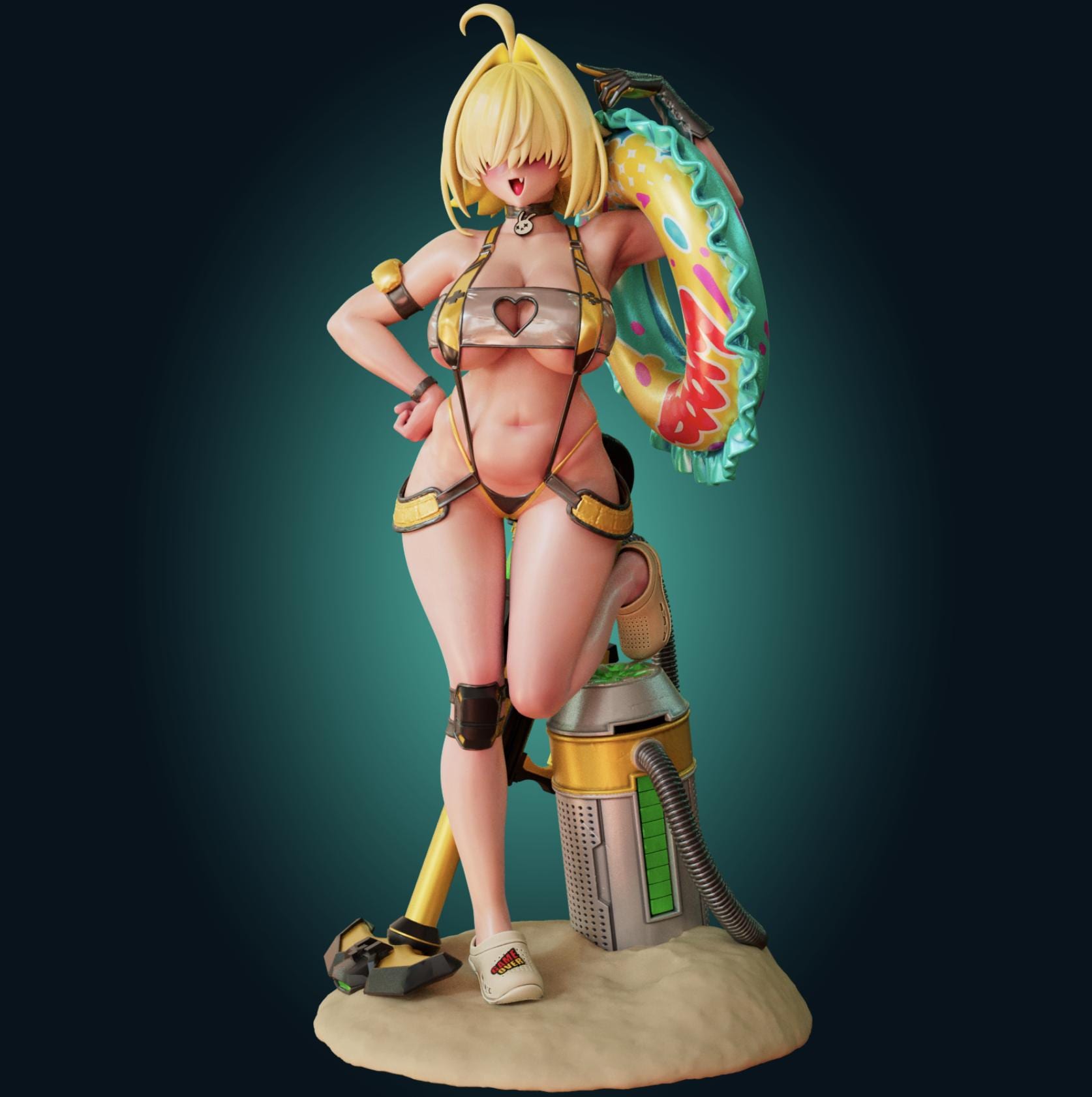 Electric Girl Model Kit | 3D Resin Printed Figurine | Officer Rhu