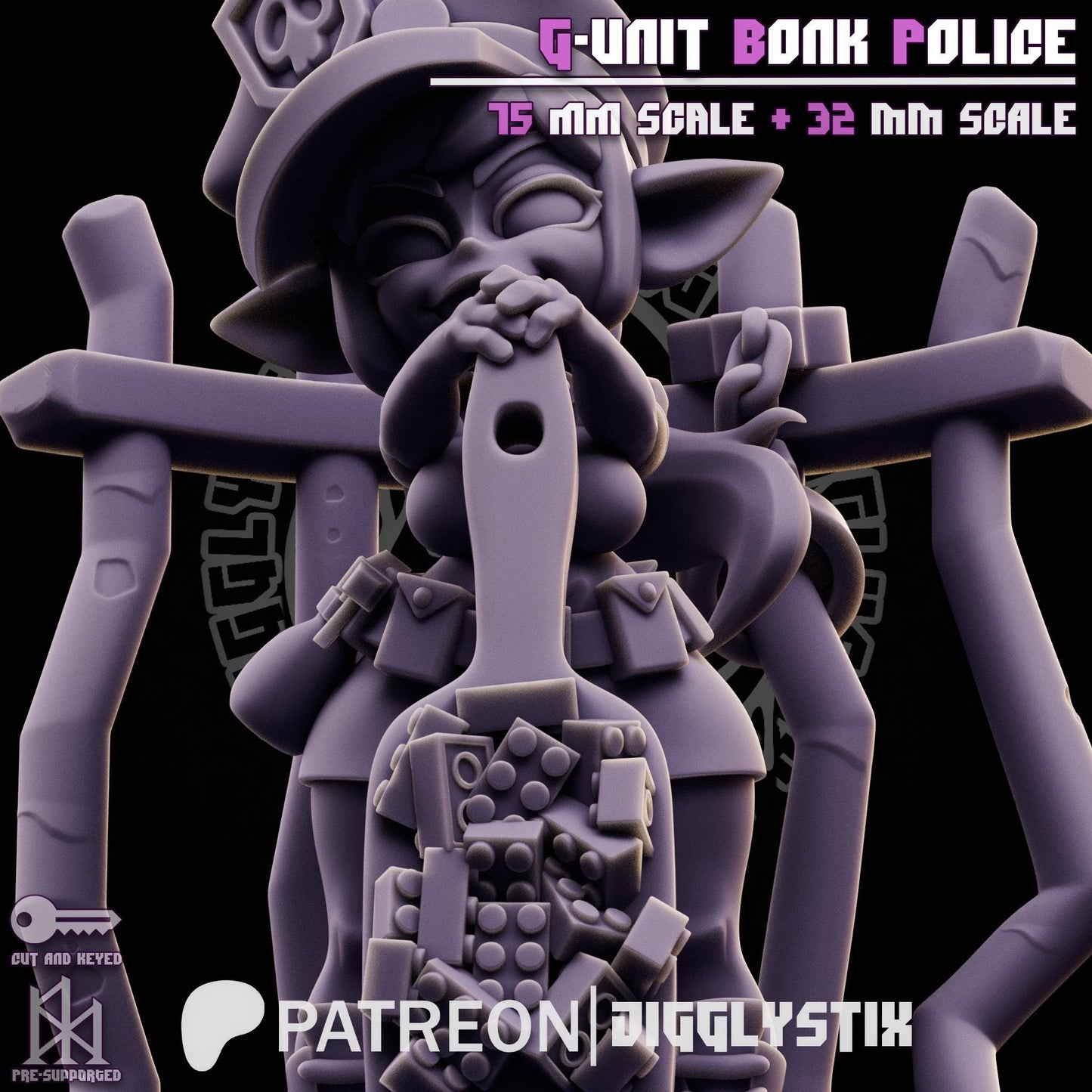 Goblin Cop Miniature | Jigglystix