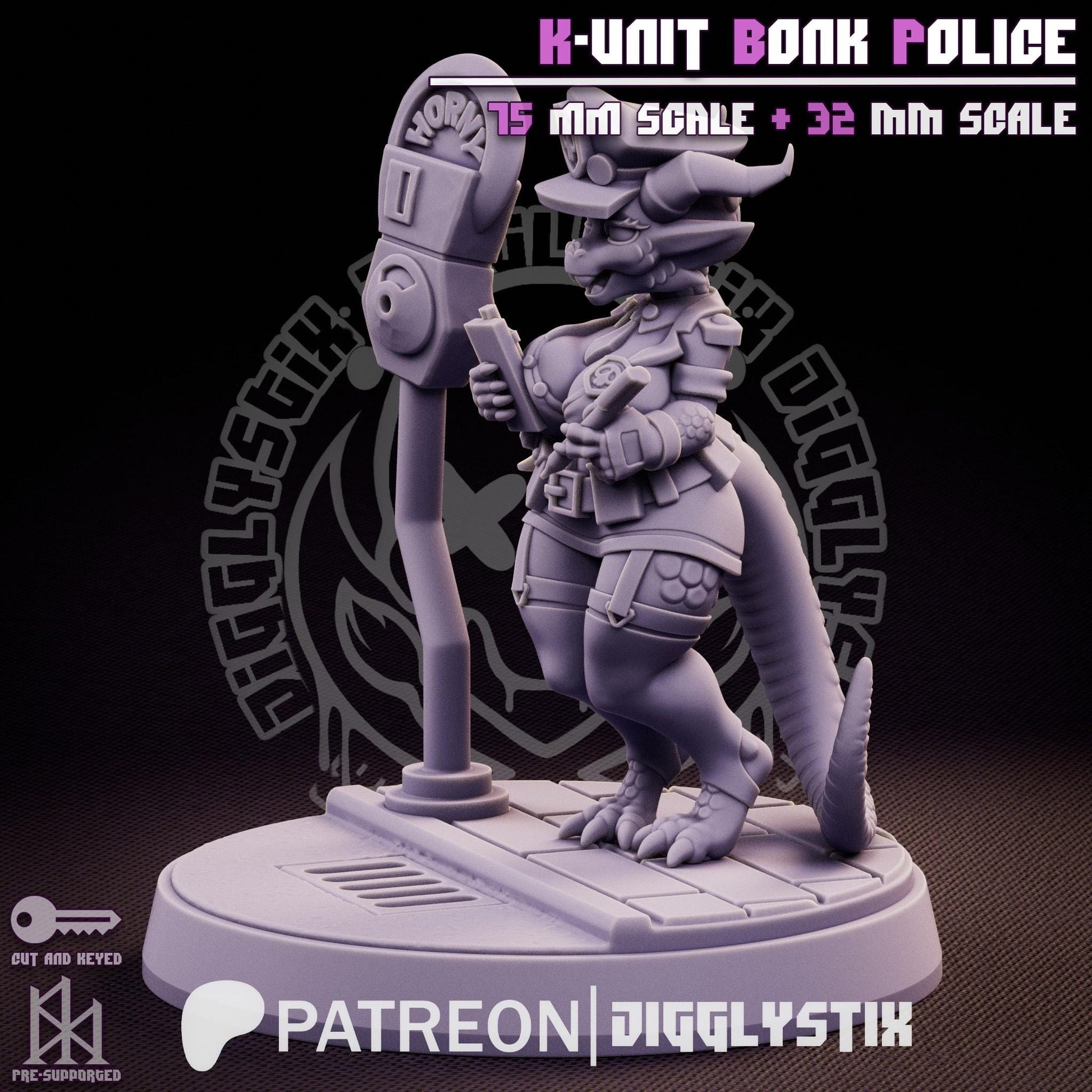 Kobold Cop Miniature | Jigglystix
