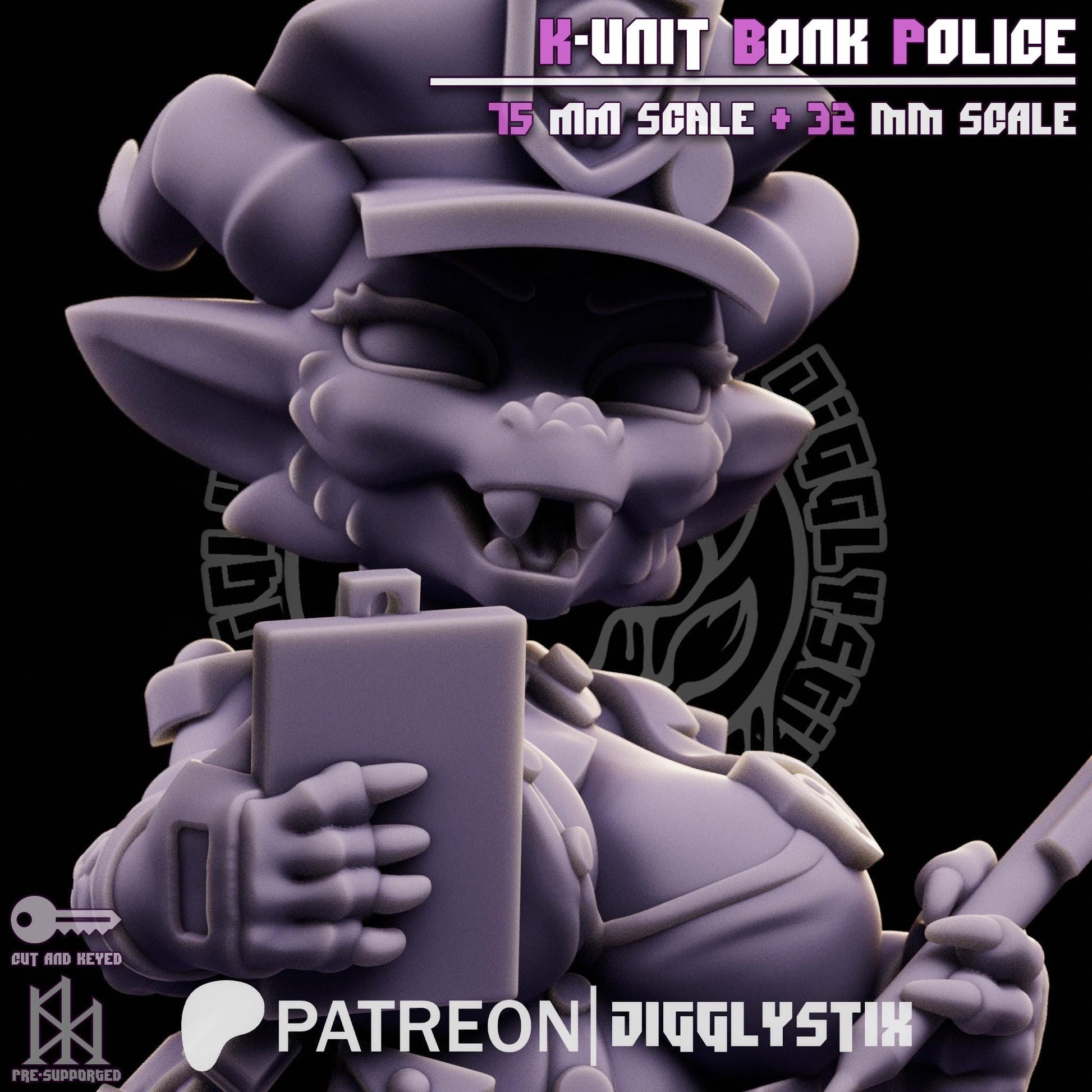 Kobold Cop Miniature | Jigglystix