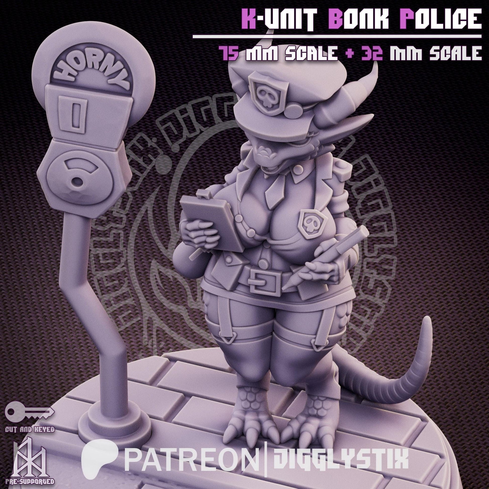 Kobold Cop Miniature | Jigglystix