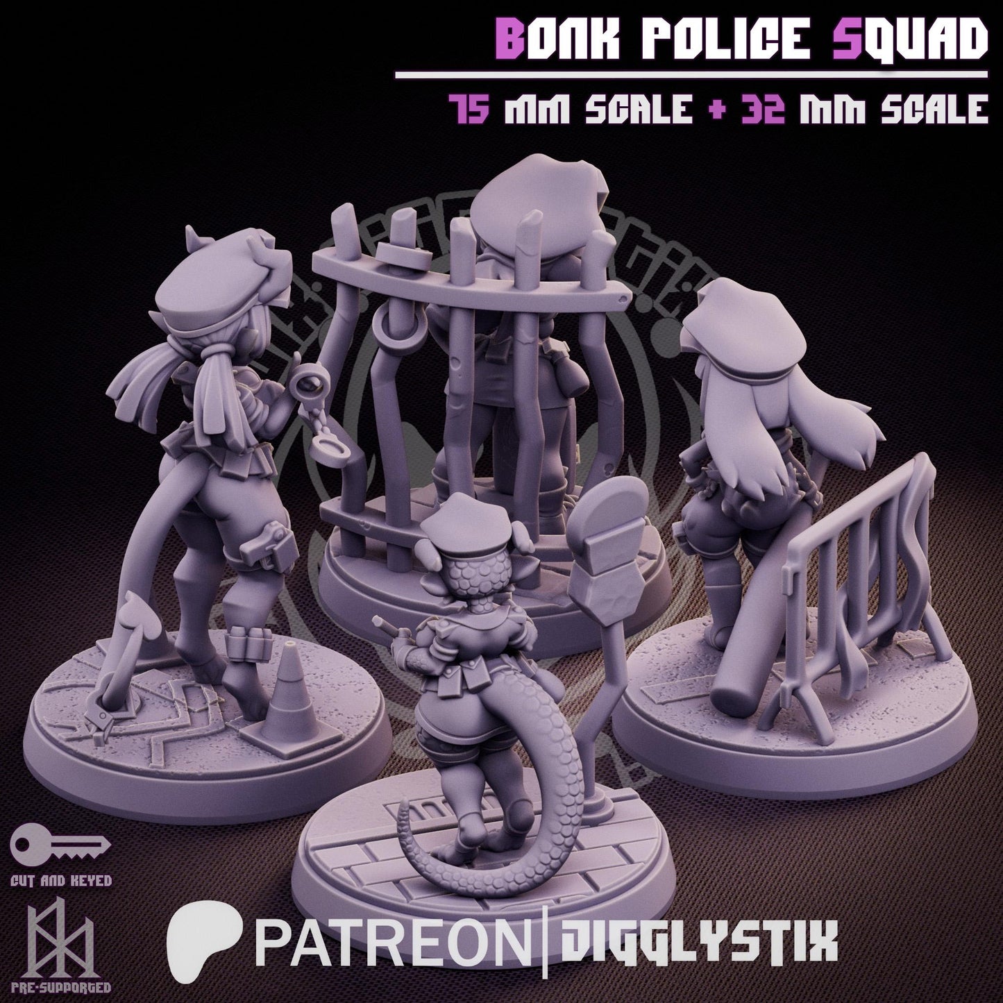 Bonk Police Miniature Bundle | Jigglystix