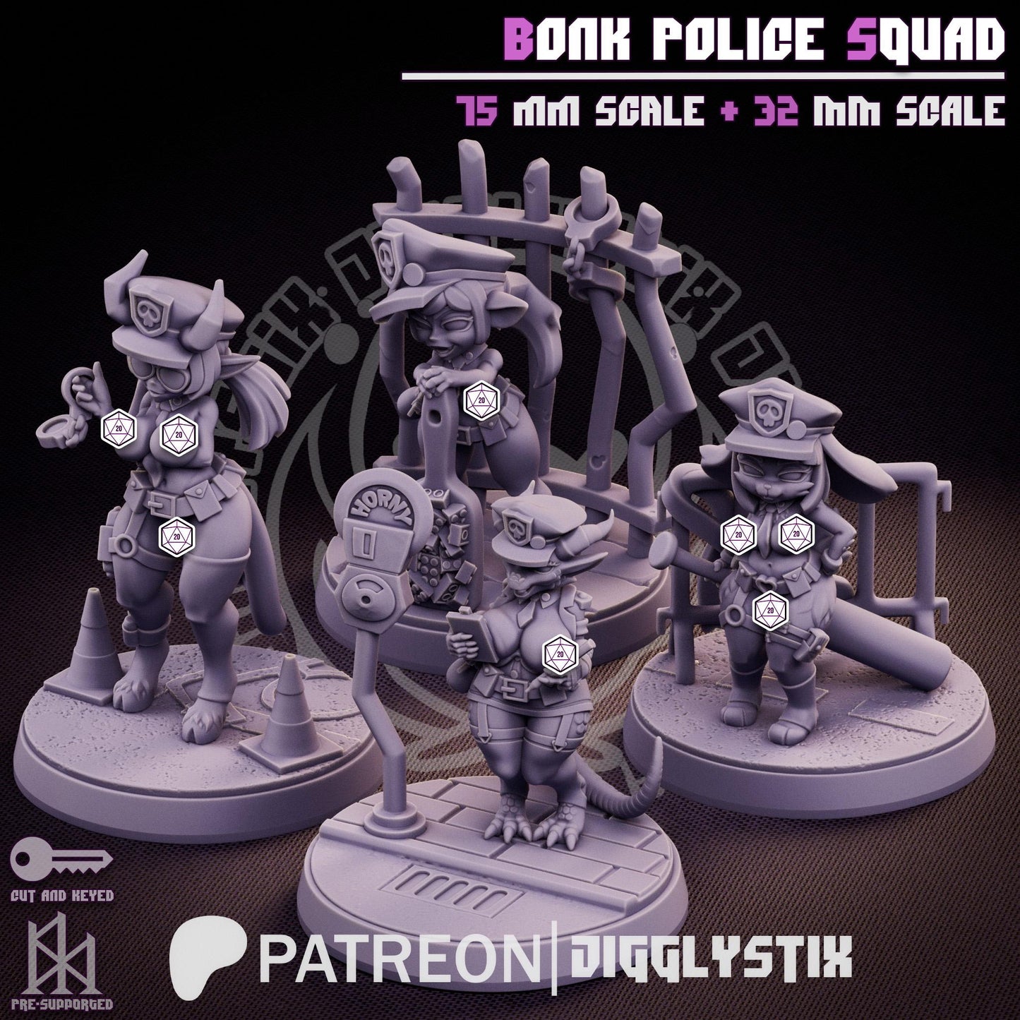 Bonk Police Miniature Bundle | Jigglystix