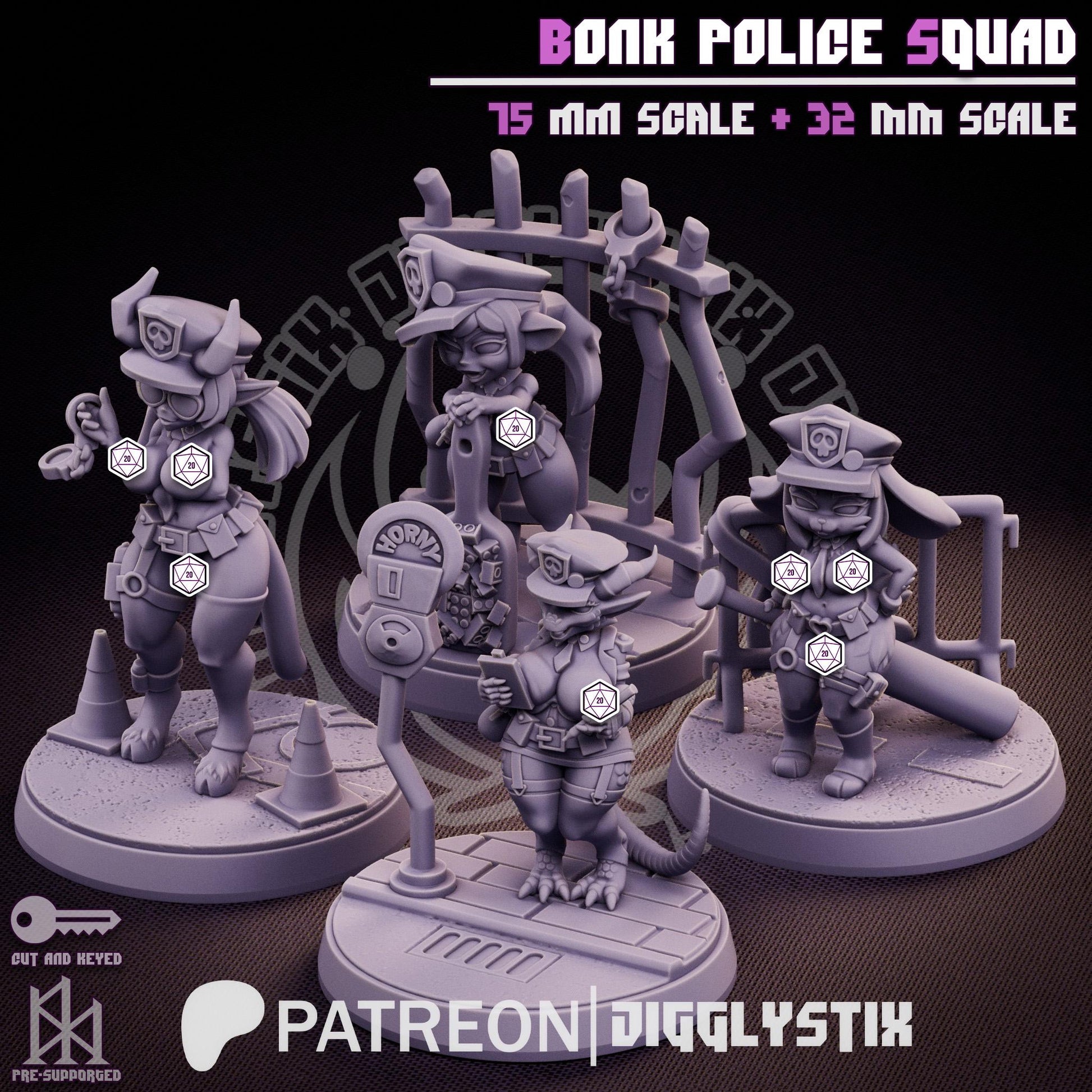 Bonk Police Miniature Bundle | Jigglystix