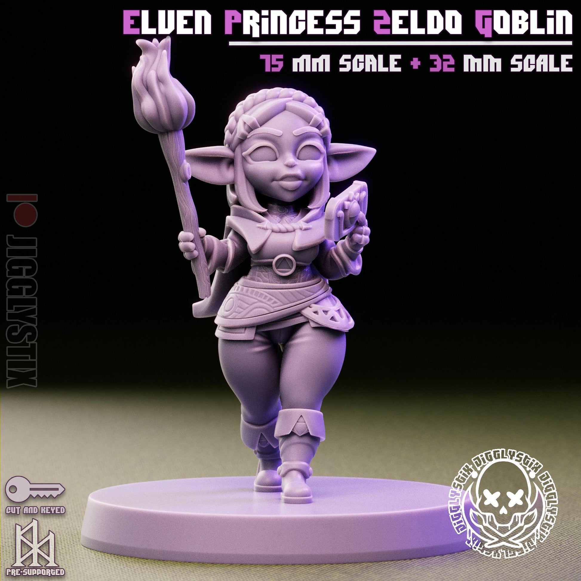 Elven Princess Goblin Miniature | Jigglystix