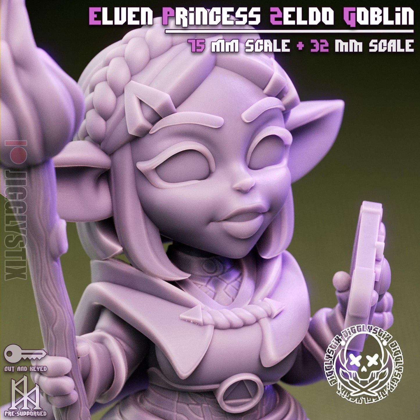 Elven Princess Goblin Miniature | Jigglystix