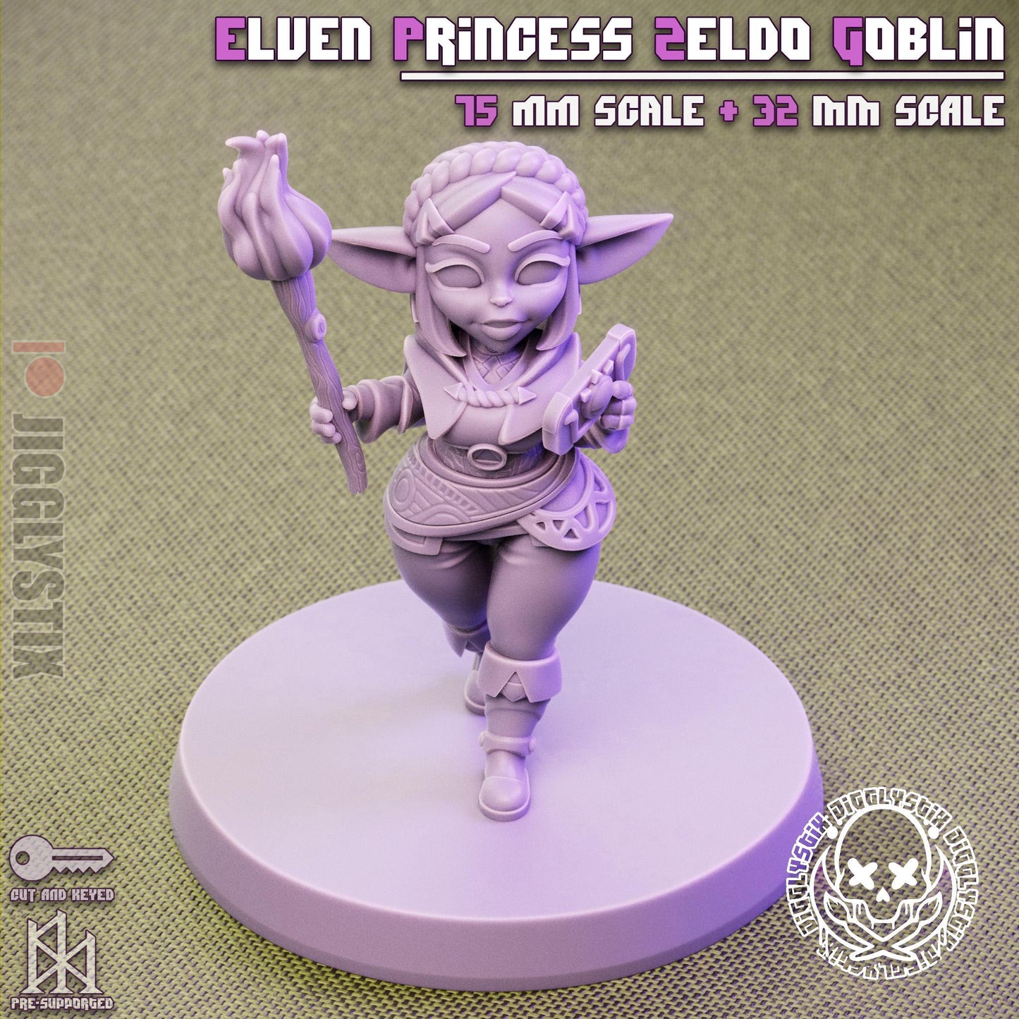 Elven Princess Goblin Miniature | Jigglystix