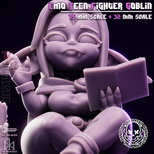 Emo Fighter Goblin Miniature | Jigglystix