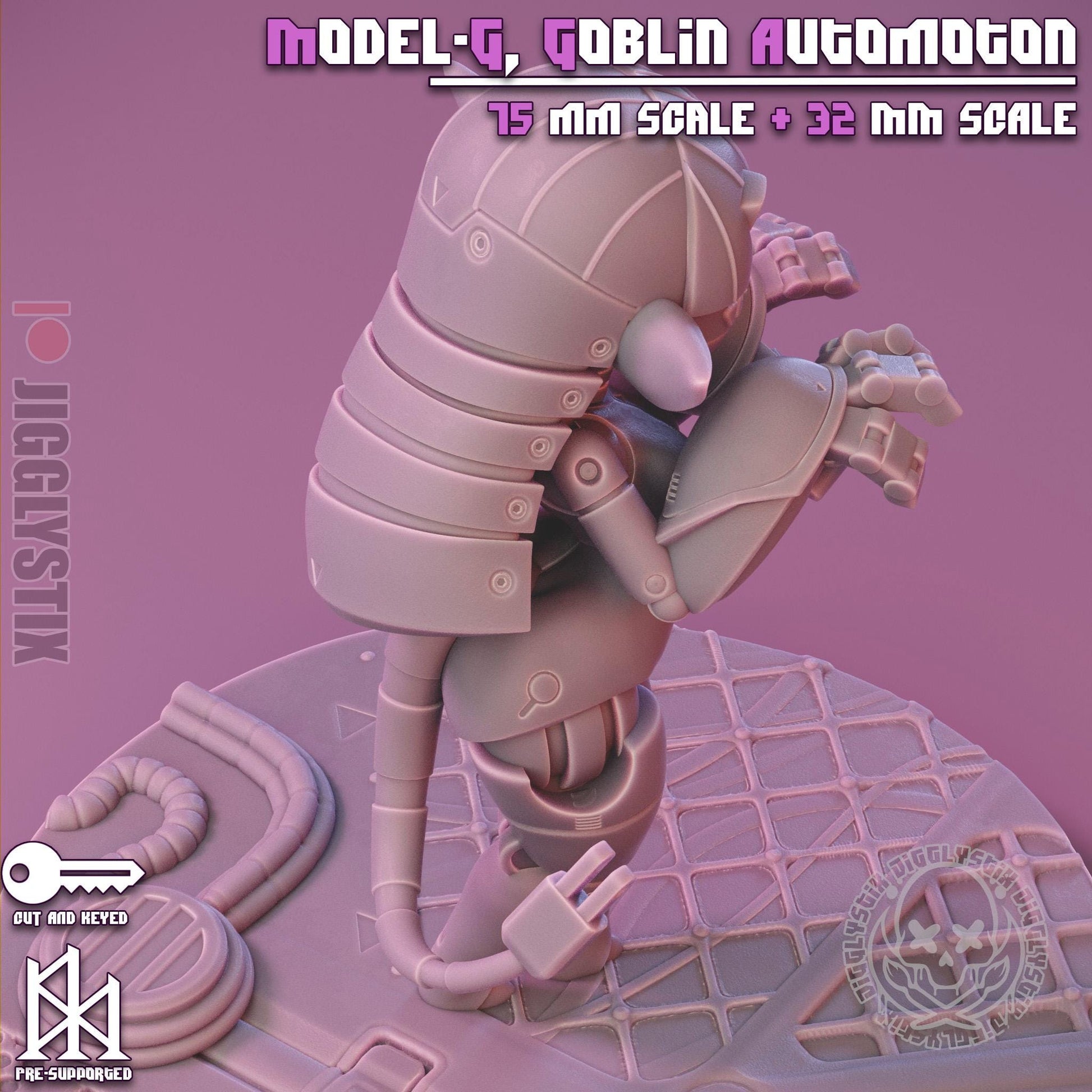 Model-G, Goblin Automaton Miniature | Jigglystix