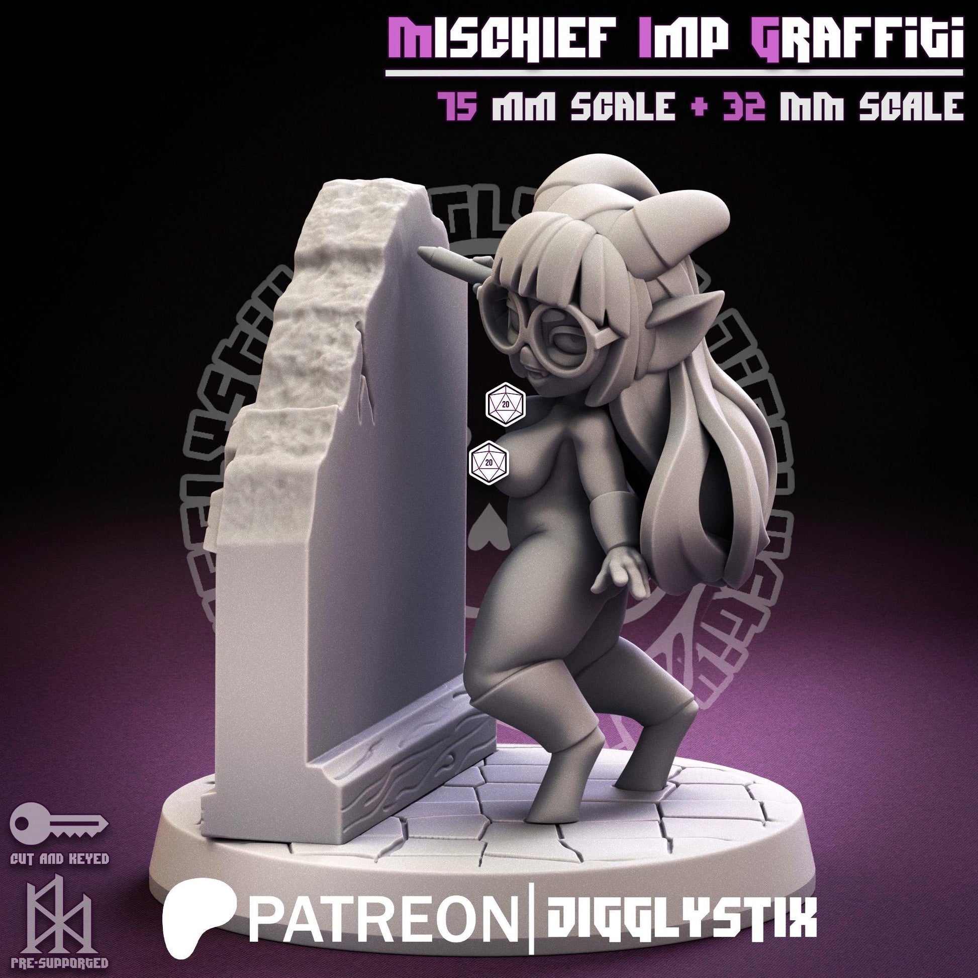 Mischief Imp Graffiti Miniature | Jigglystix