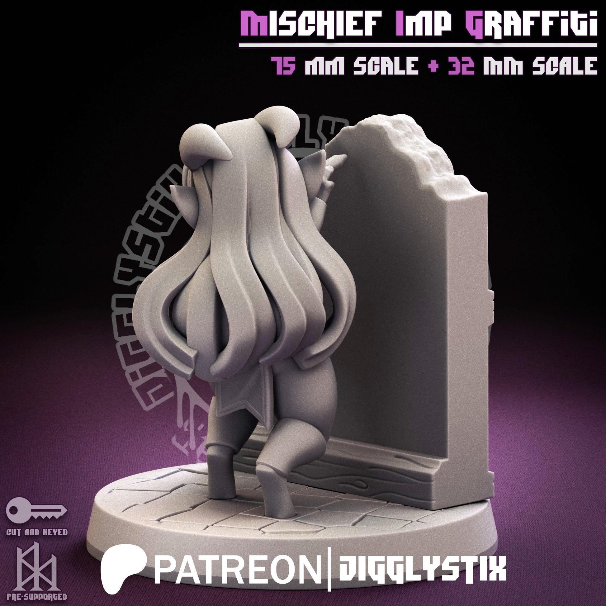 Mischief Imp Graffiti Miniature | Jigglystix