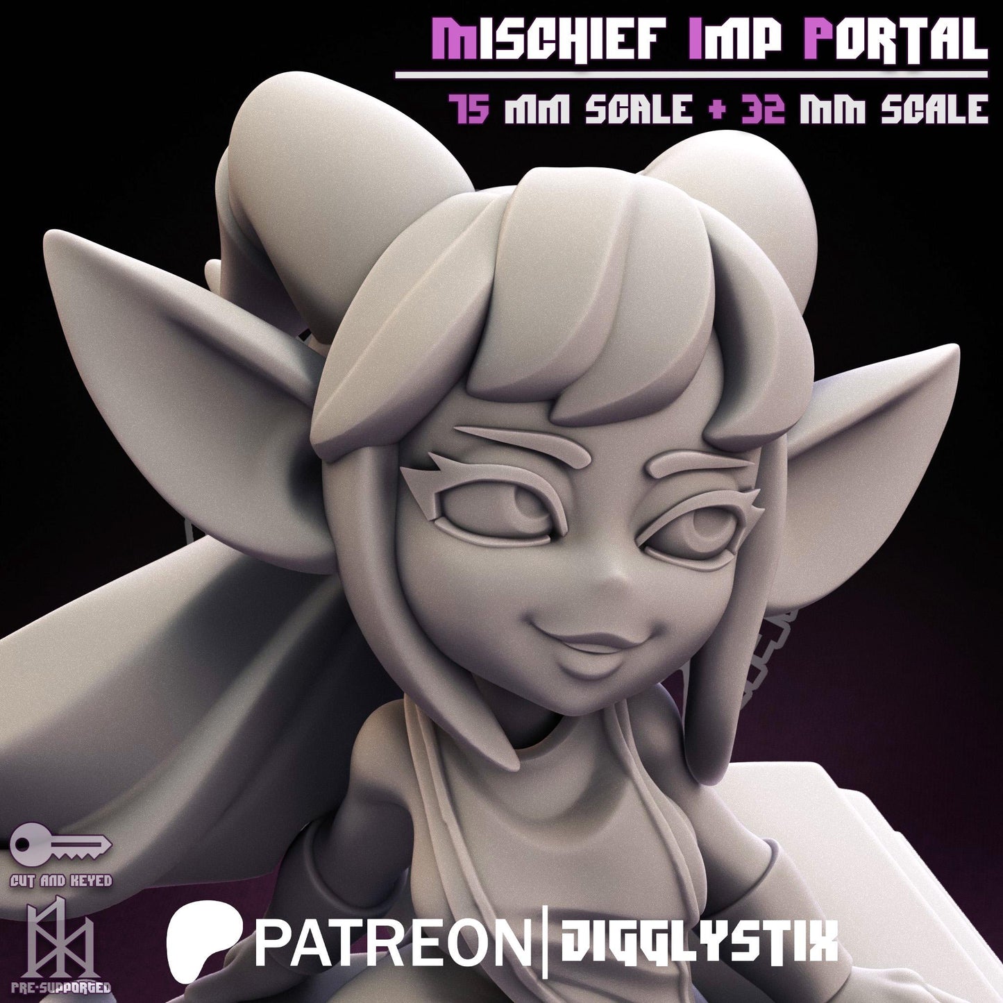 Mischief Imp Portal Miniature | Jigglystix