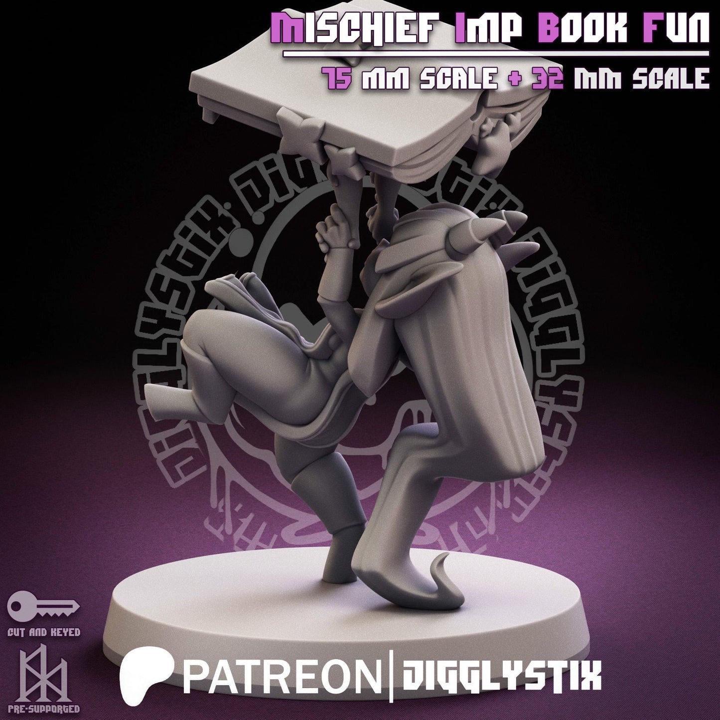 Mischief Imp Book Fun Miniature | Jigglystix