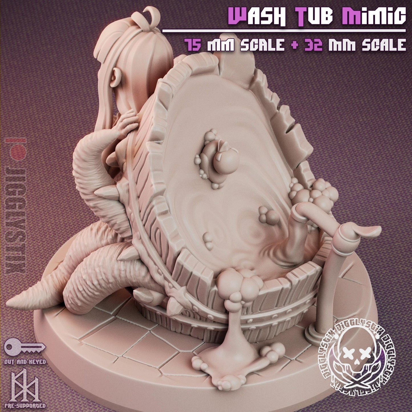 Wash Tub Mimic Miniature | Jigglystix