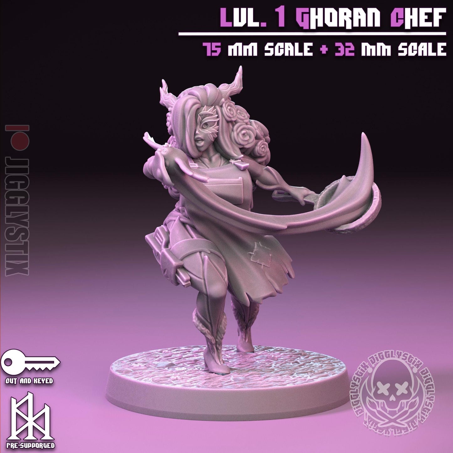 Lvl. 1 Ghoran Chef Miniature | Jigglystix