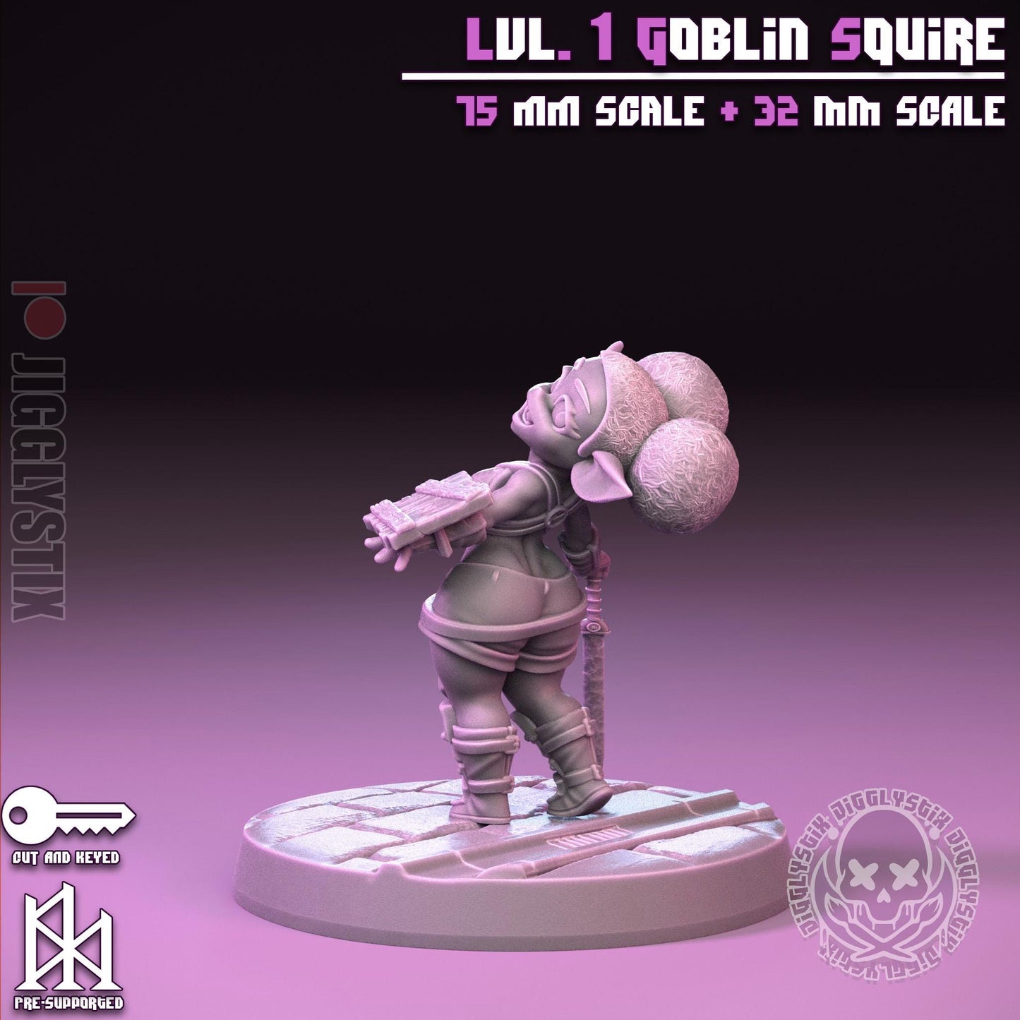 Lvl. 1 Goblin Squire Miniature | Jigglystix