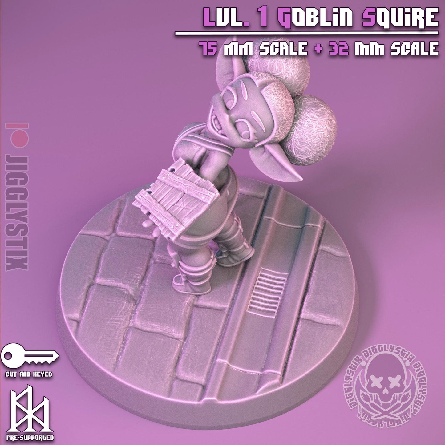 Lvl. 1 Goblin Squire Miniature | Jigglystix