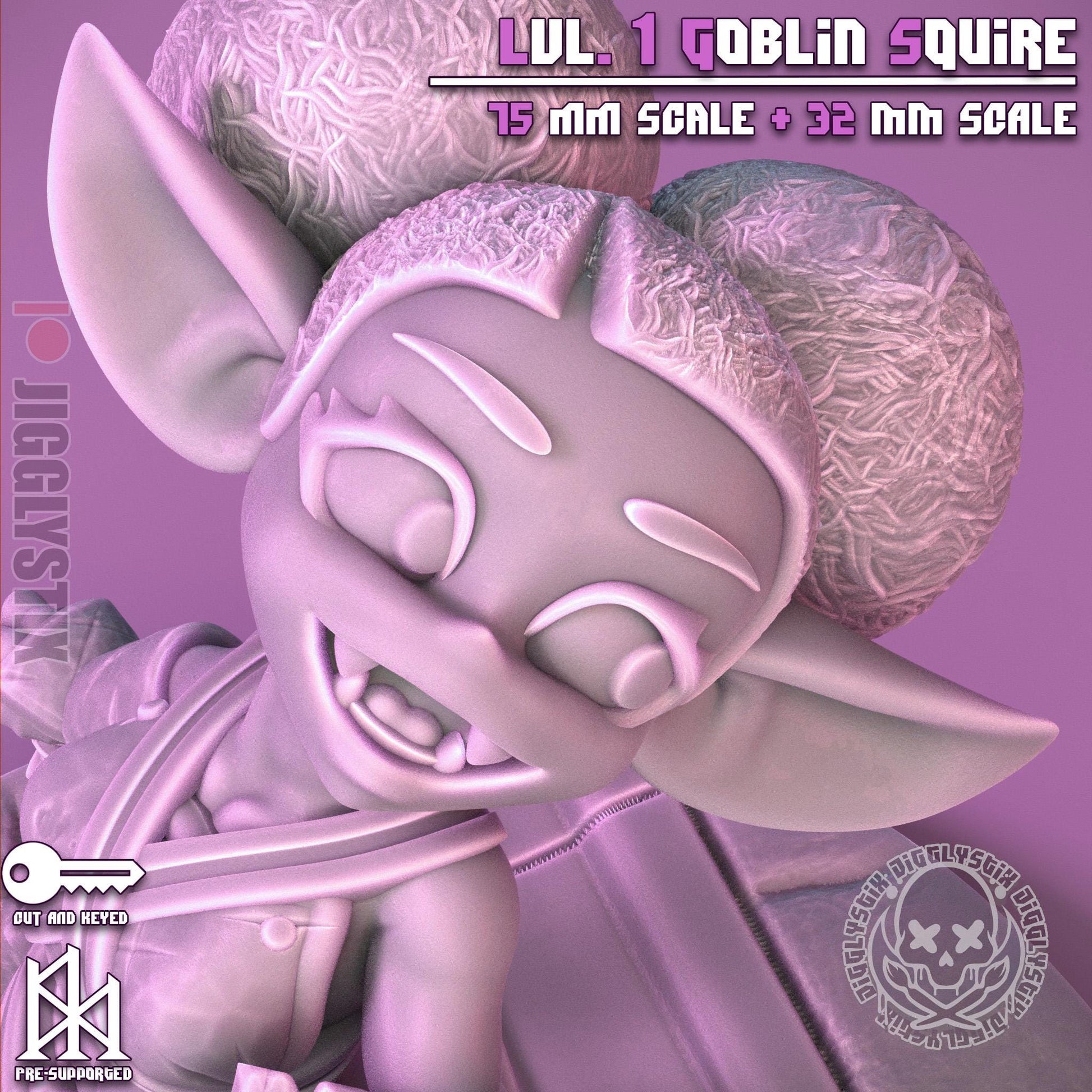 Lvl. 1 Goblin Squire Miniature | Jigglystix