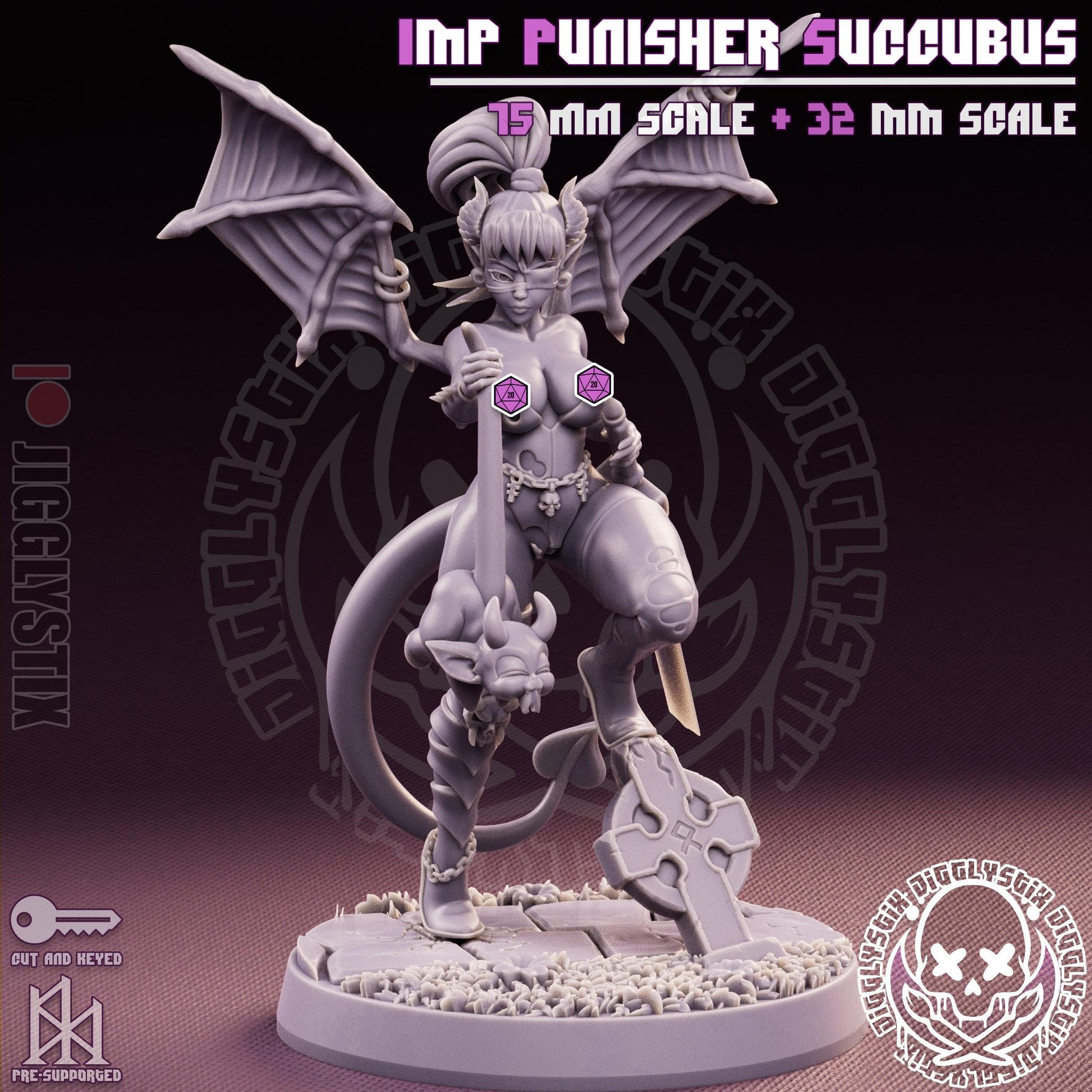 Imp Punisher Succubus Miniature | Jigglystix