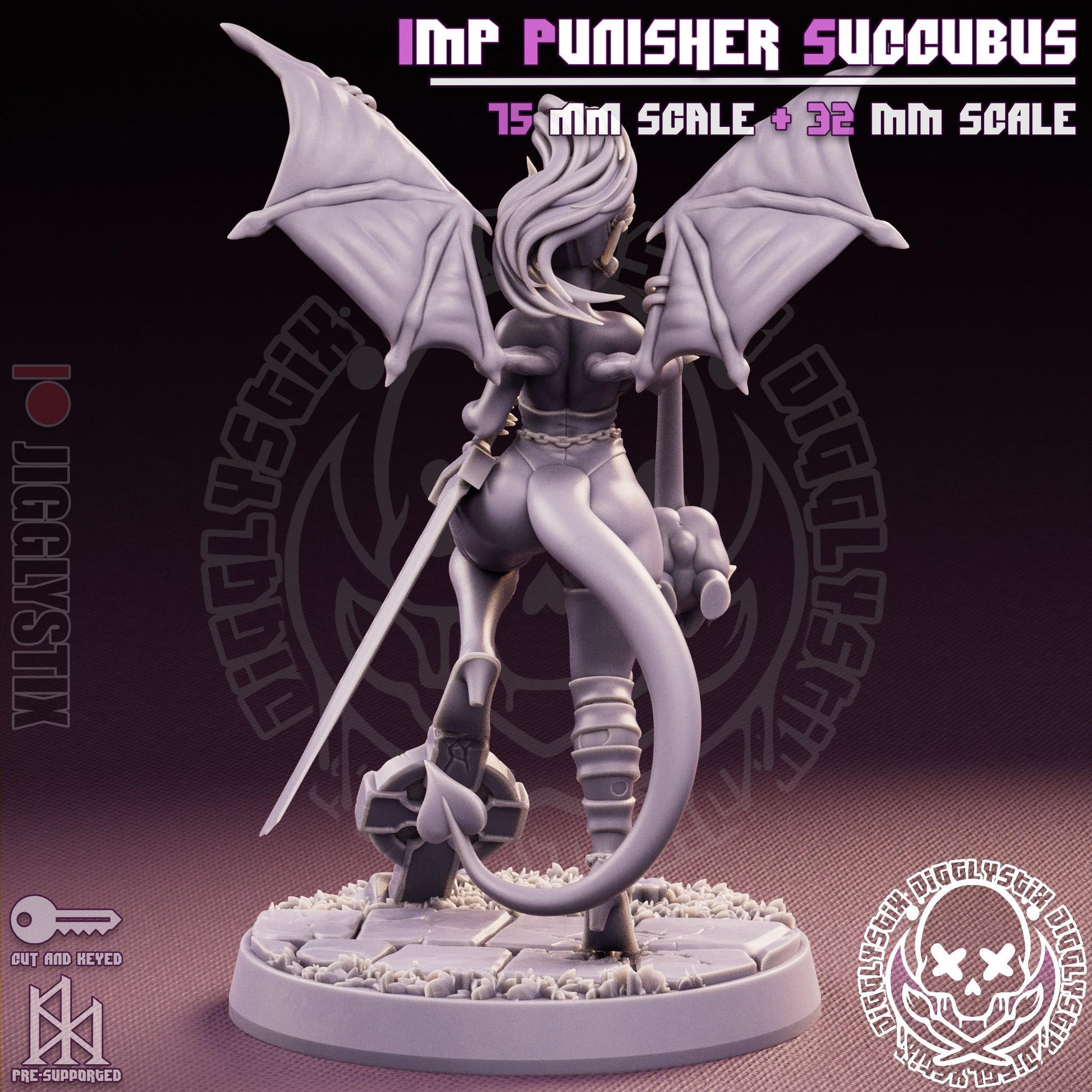 Imp Punisher Succubus Miniature | Jigglystix