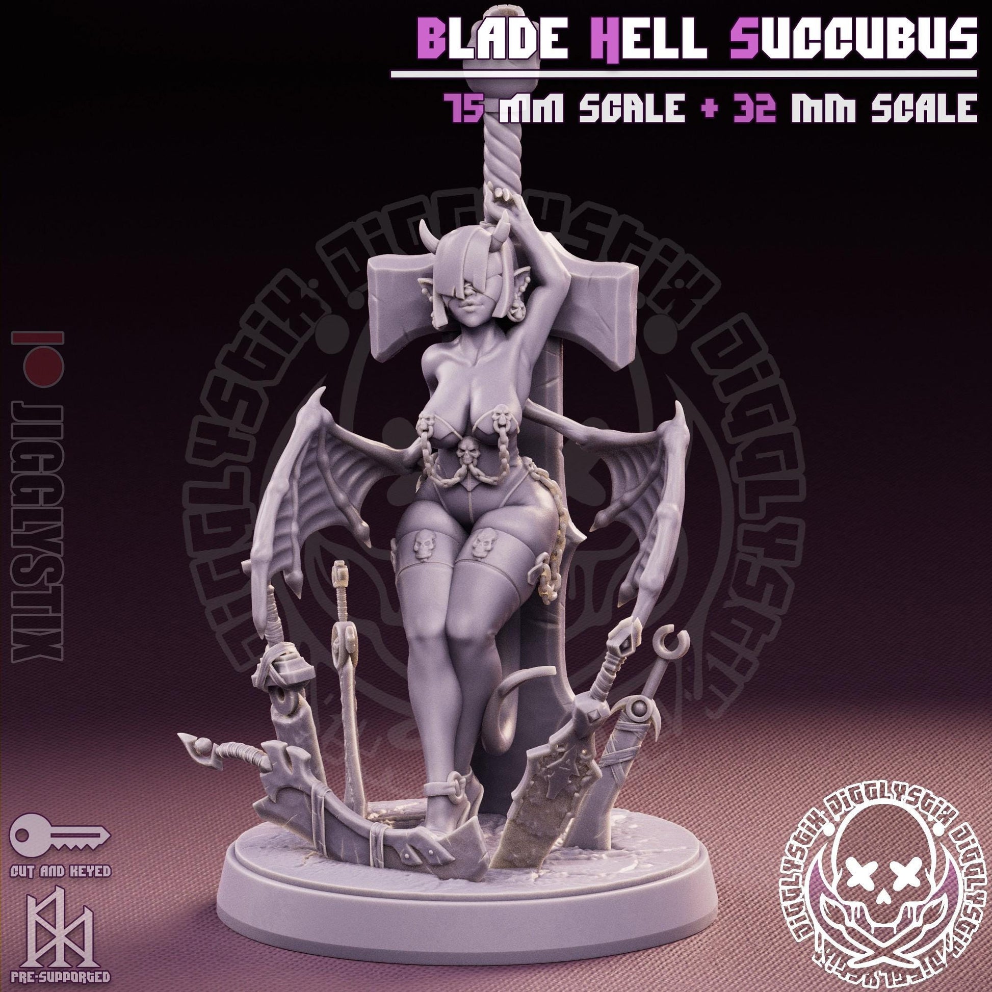 Blade Hell Succubus Miniature | Jigglystix
