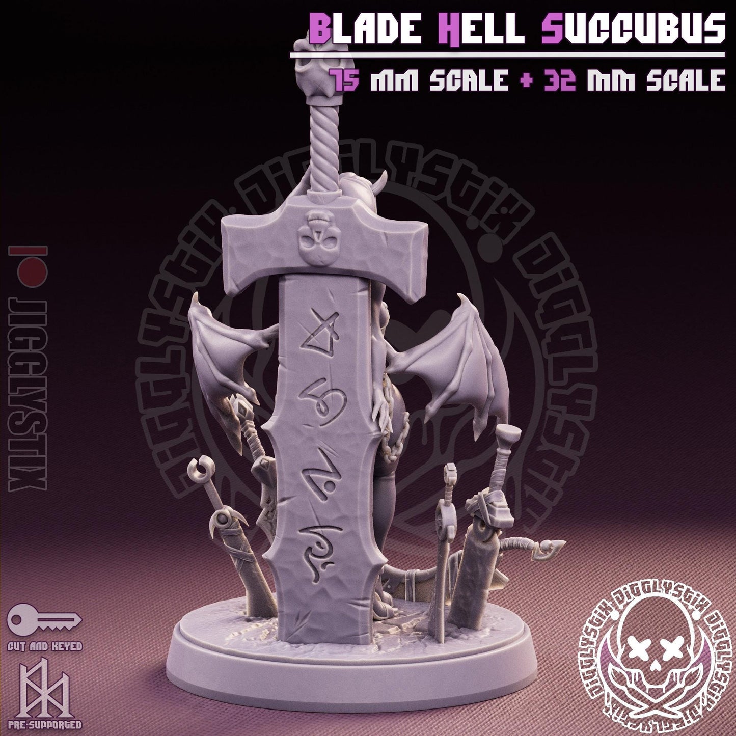 Blade Hell Succubus Miniature | Jigglystix
