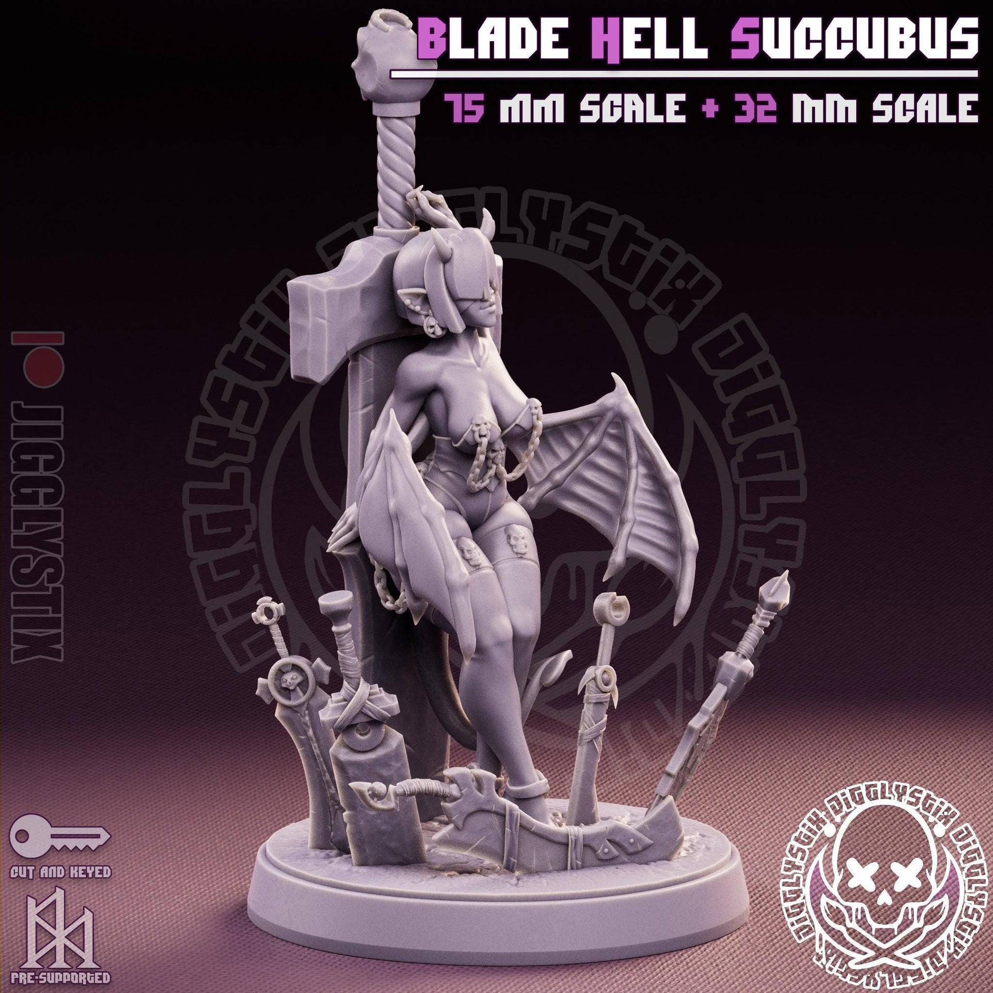 Blade Hell Succubus Miniature | Jigglystix