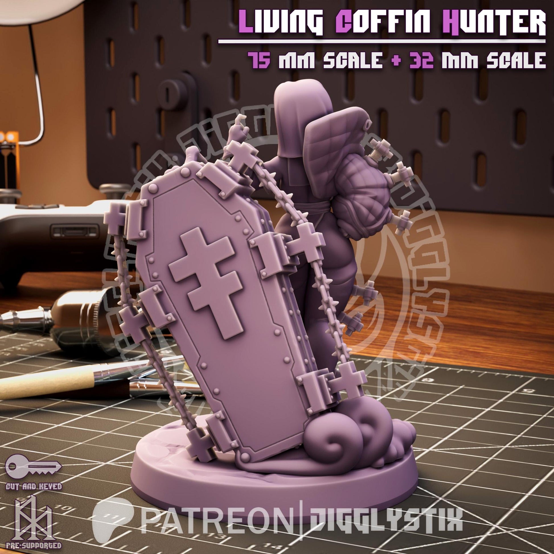 Living Vampire Hunter Miniature | Jigglystix