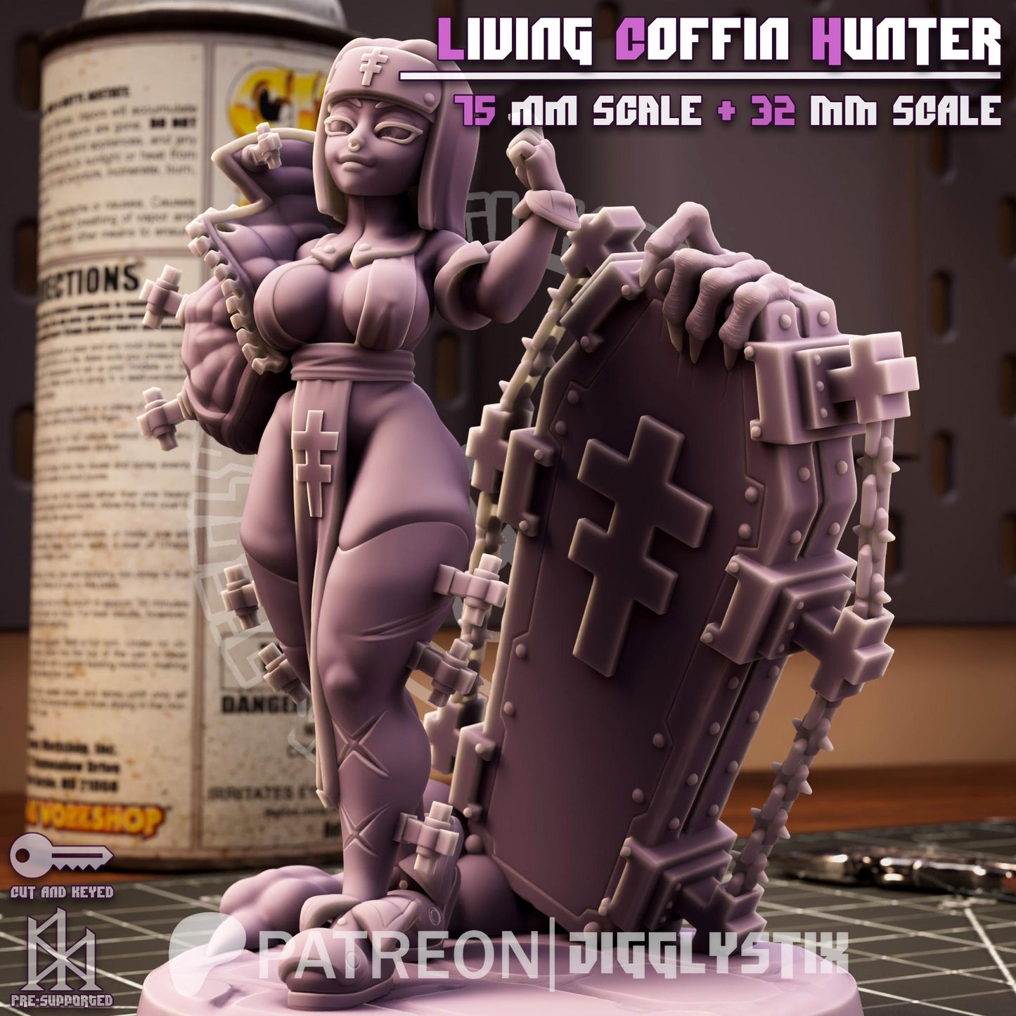 Living Vampire Hunter Miniature | Jigglystix