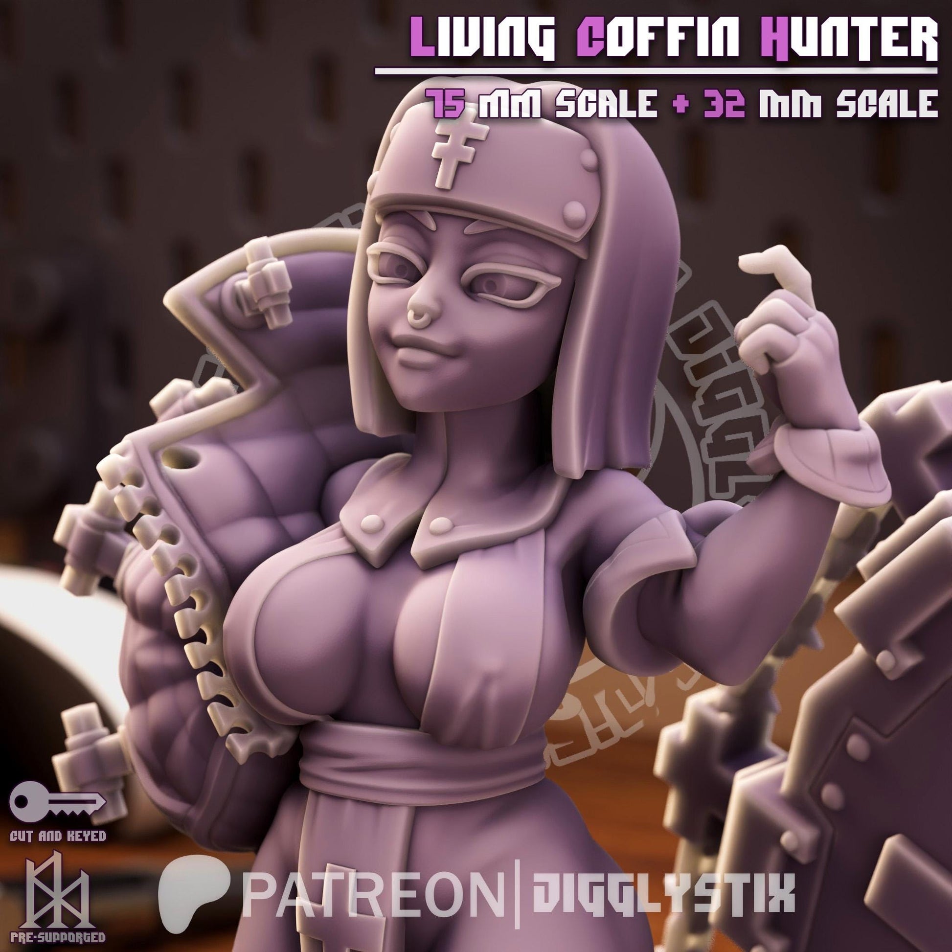 Living Vampire Hunter Miniature | Jigglystix