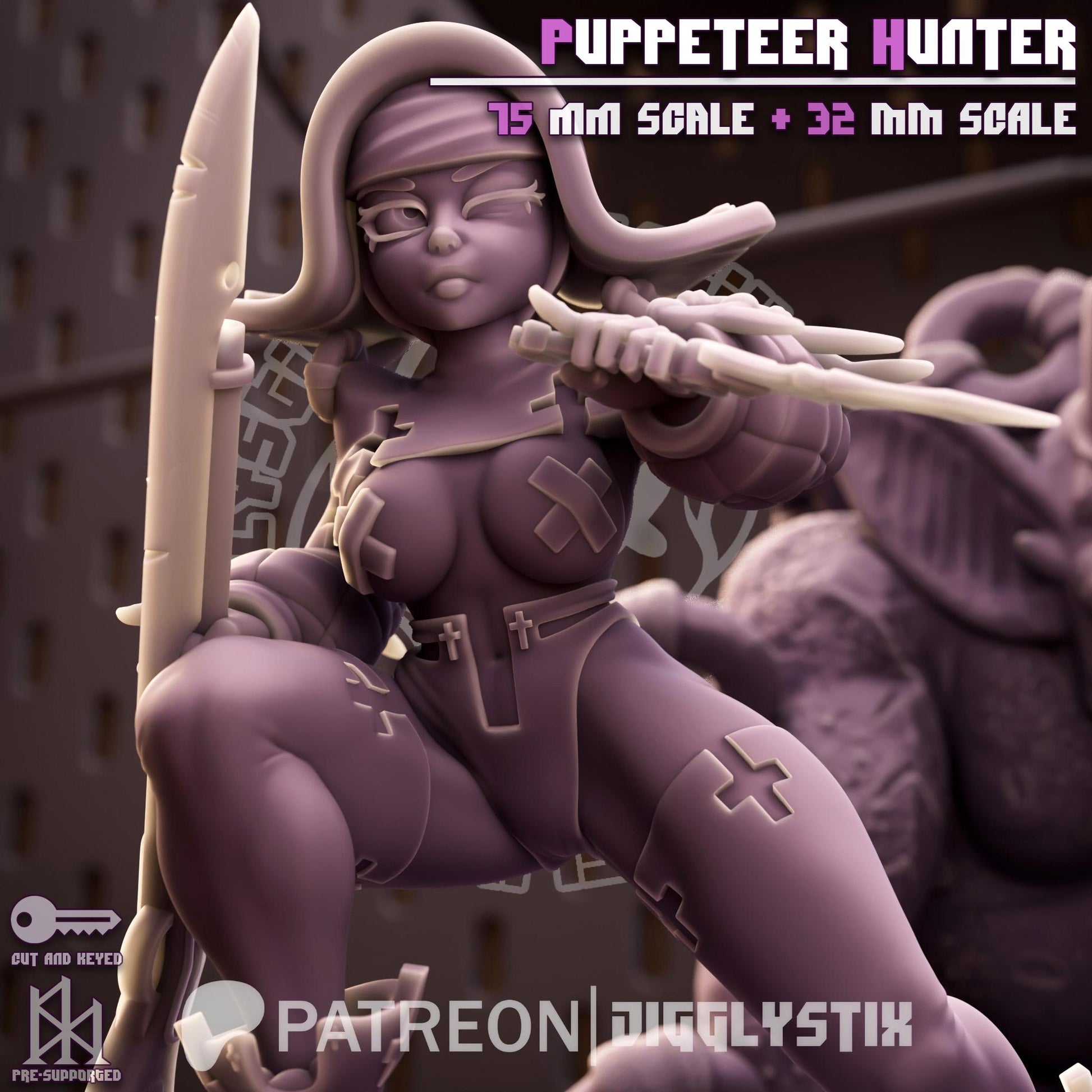 Puppeteer Vampire Hunter Miniature | Jigglystix