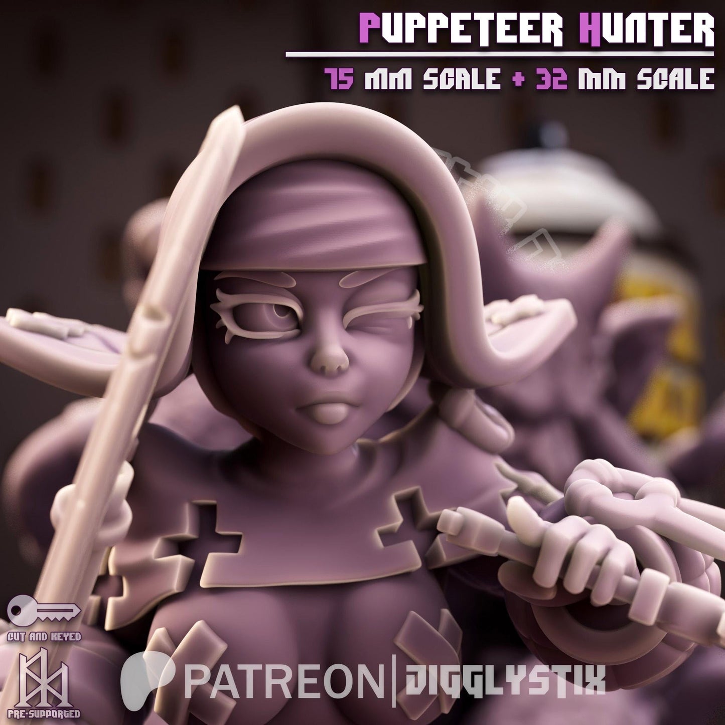 Puppeteer Vampire Hunter Miniature | Jigglystix
