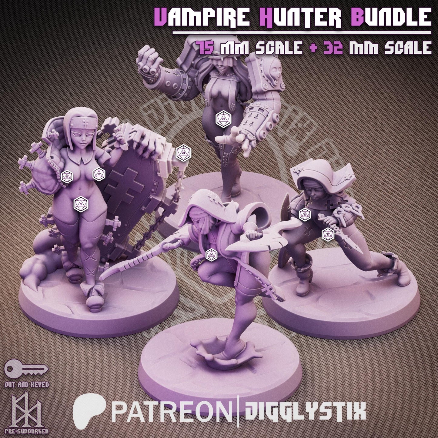 Vampire Hunter Miniature Bundle | Jigglystix