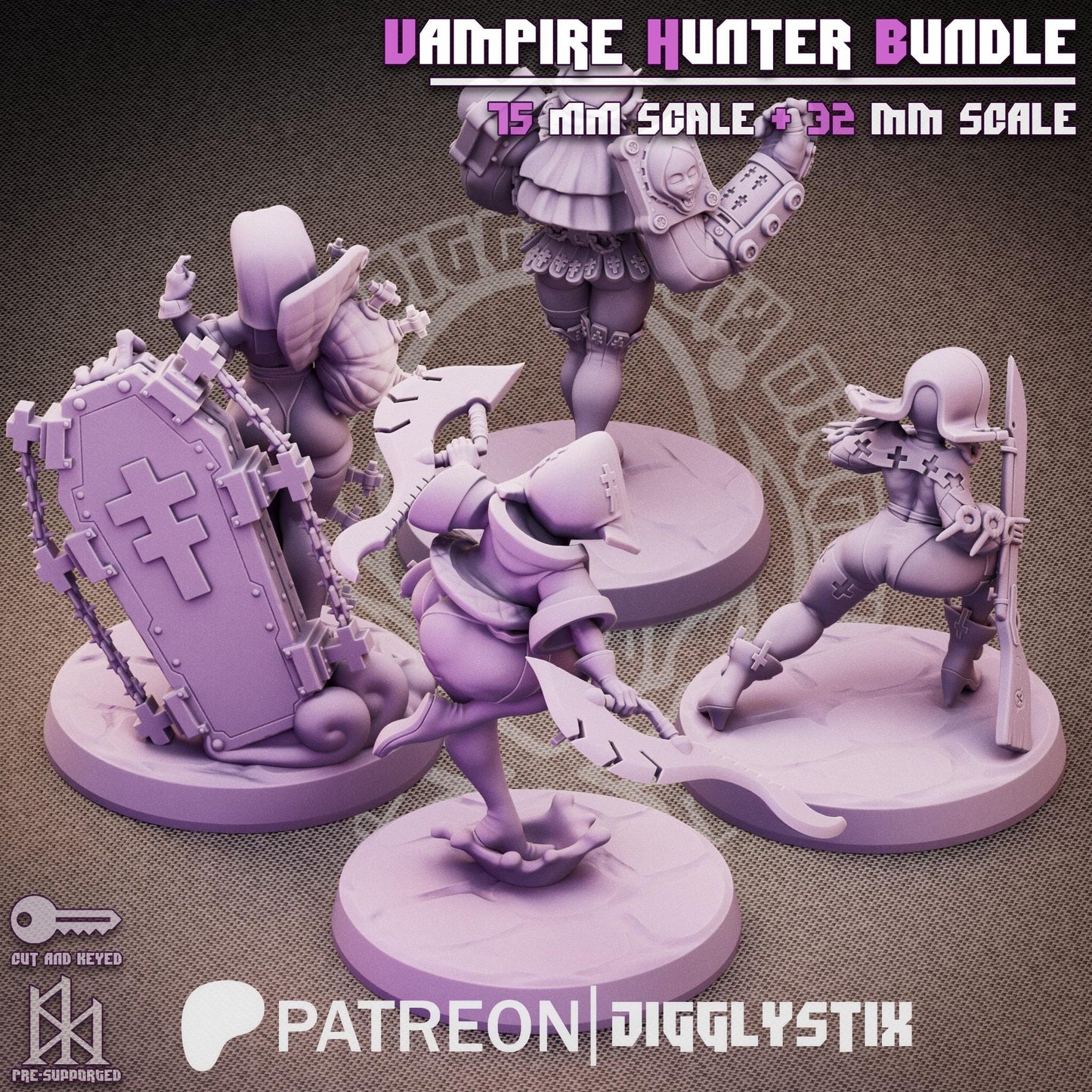 Vampire Hunter Miniature Bundle | Jigglystix