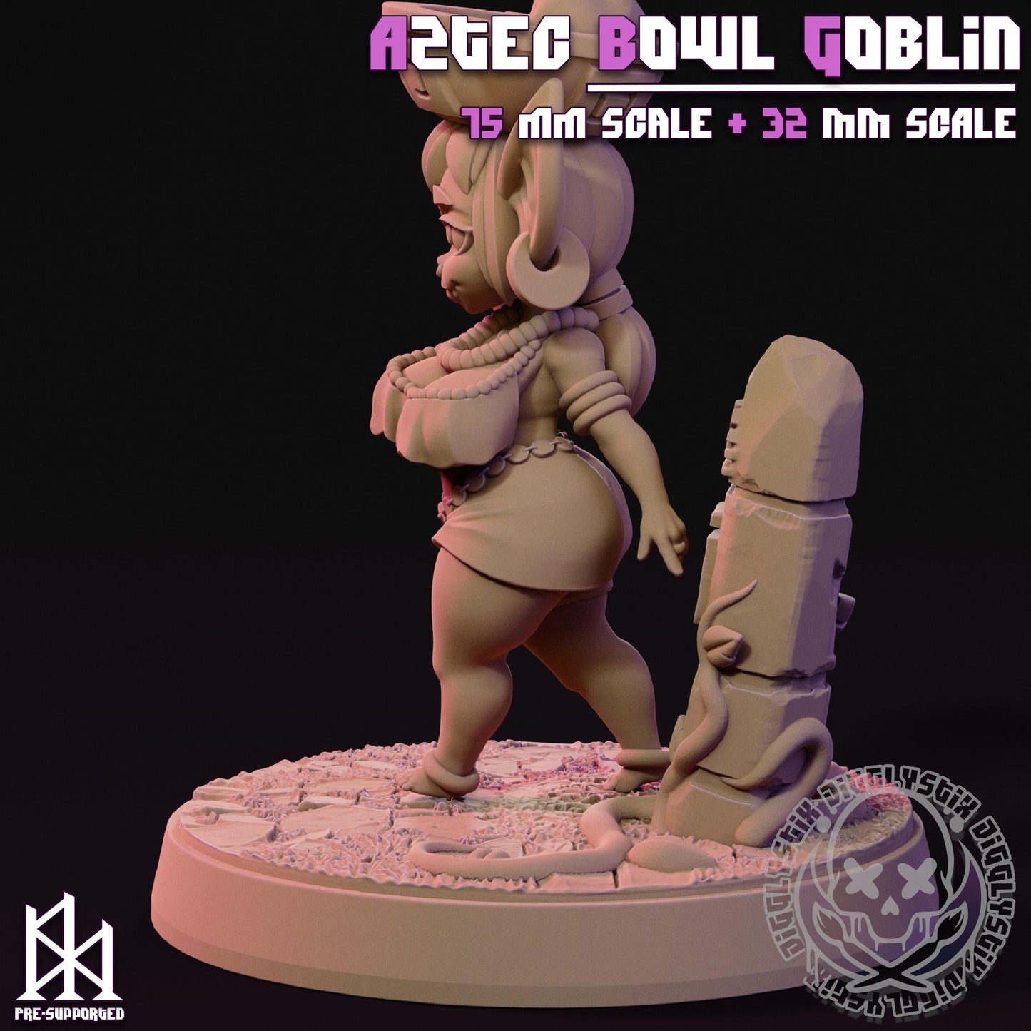 Aztec Bowl Goblin Miniature | Jigglystix