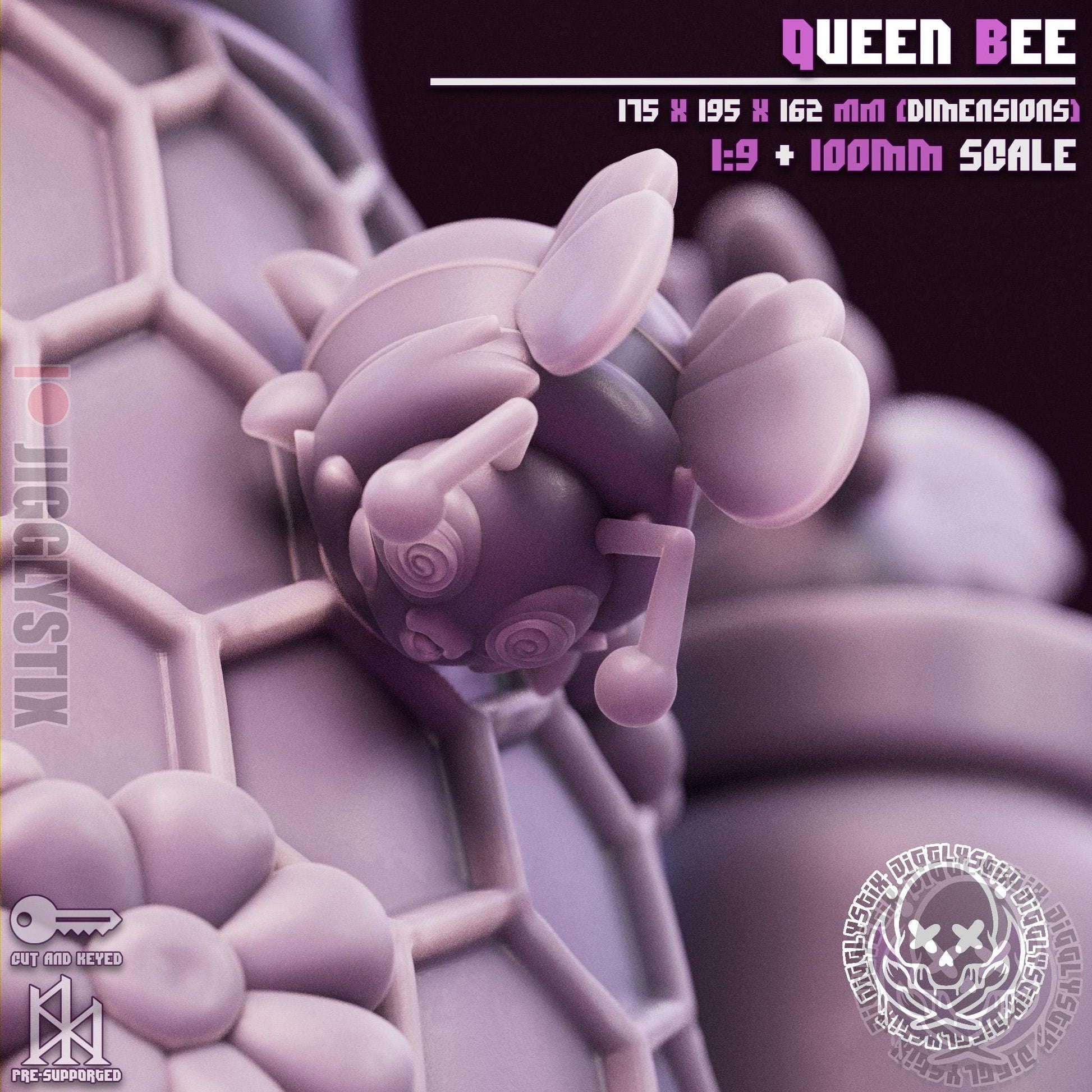 Queen Bee Miniature Model Kit | Jigglystix