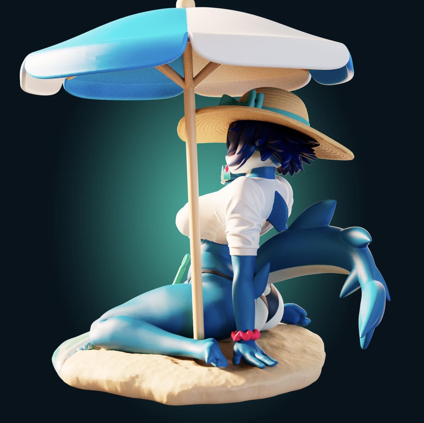 Shark Girl Model Kit | 3D Resin Printed Figurine | Officer Rhu
