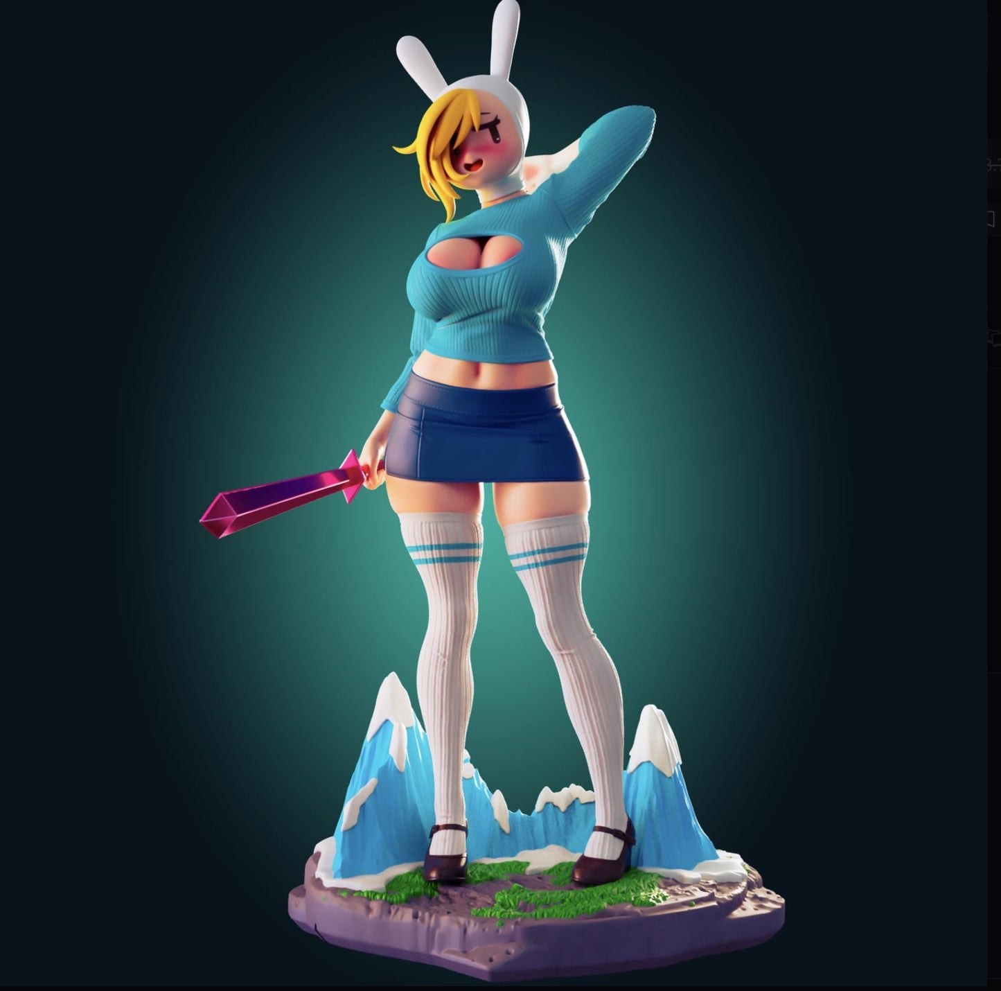 Bunny Girl Model Kit | 3D Resin Printed Figurine | Officer Rhu