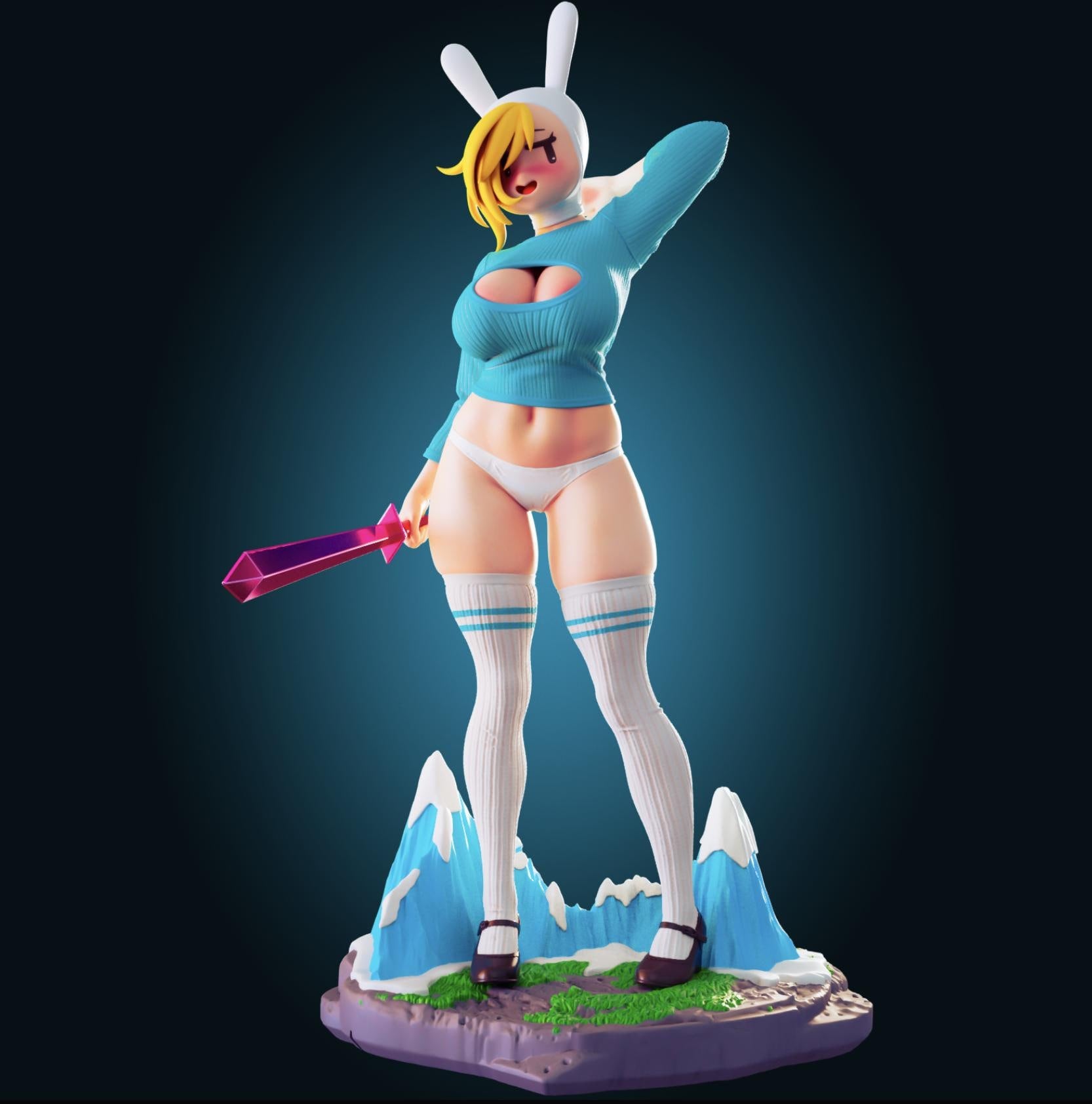 Bunny Girl Model Kit | 3D Resin Printed Figurine | Officer Rhu