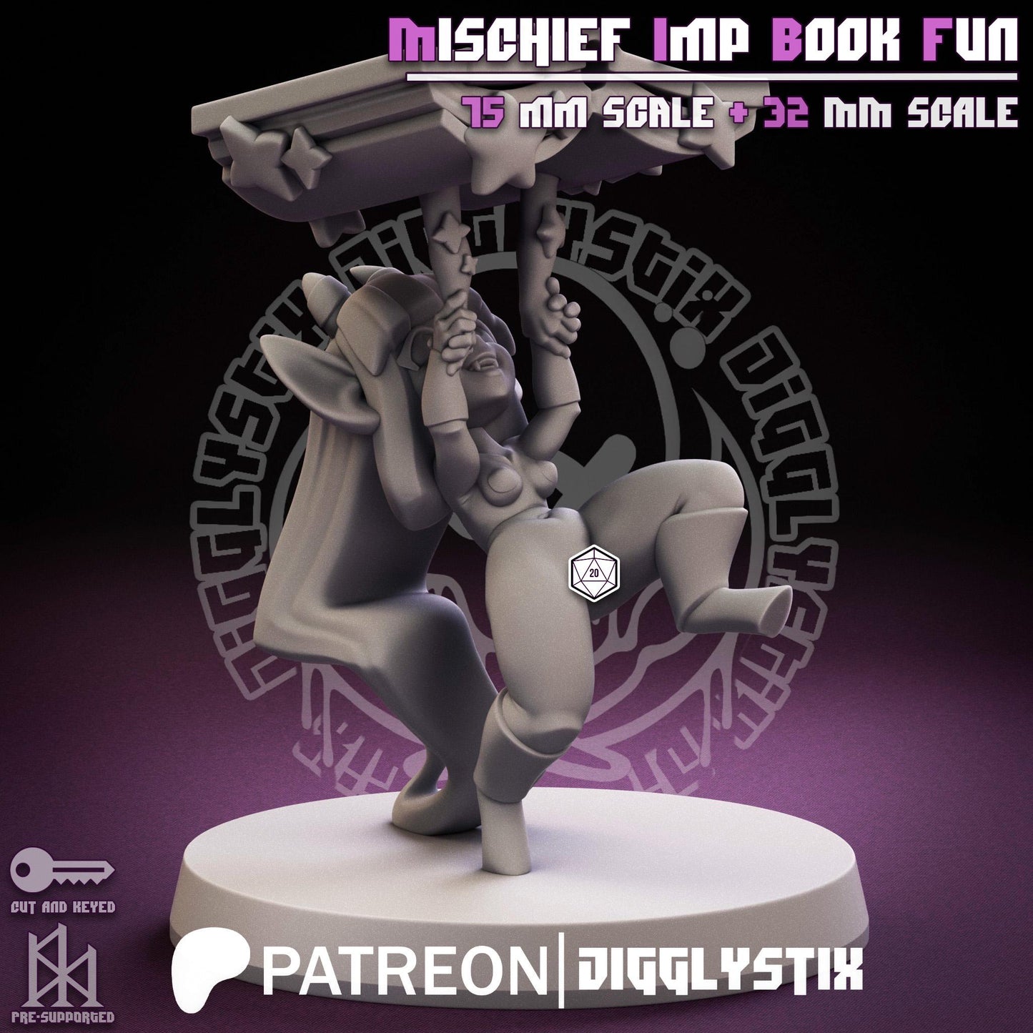 Mischief Imp Book Fun Miniature | Jigglystix