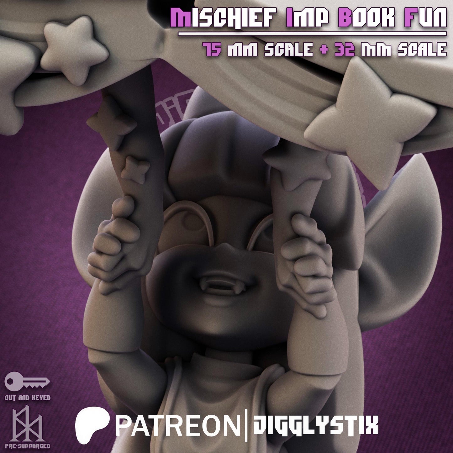 Mischief Imp Book Fun Miniature | Jigglystix