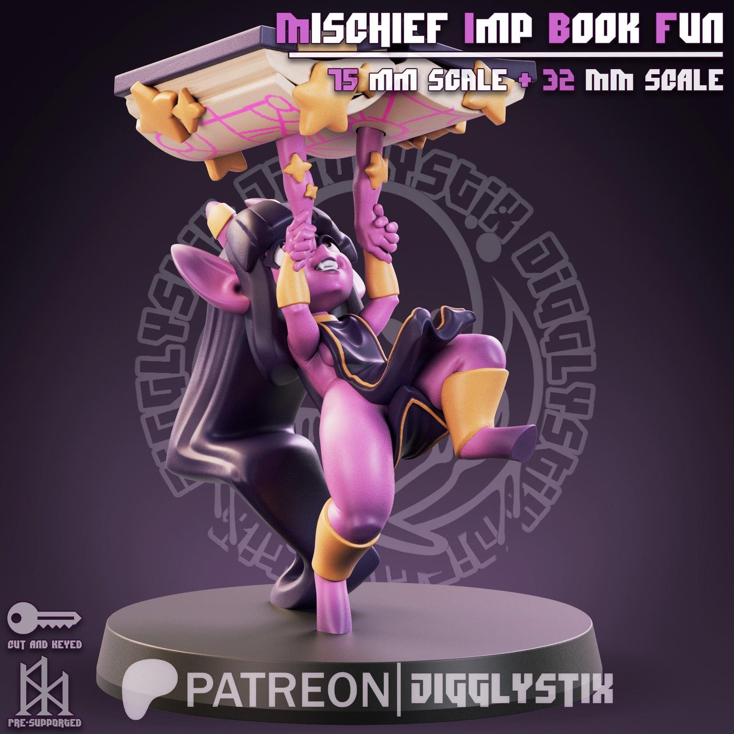 Mischief Imp Book Fun Miniature | Jigglystix